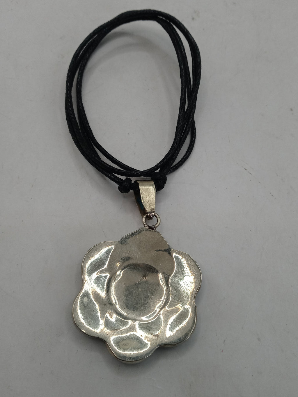 Peruvian Alpaca Natural Stone Pachamama Flower Necklace