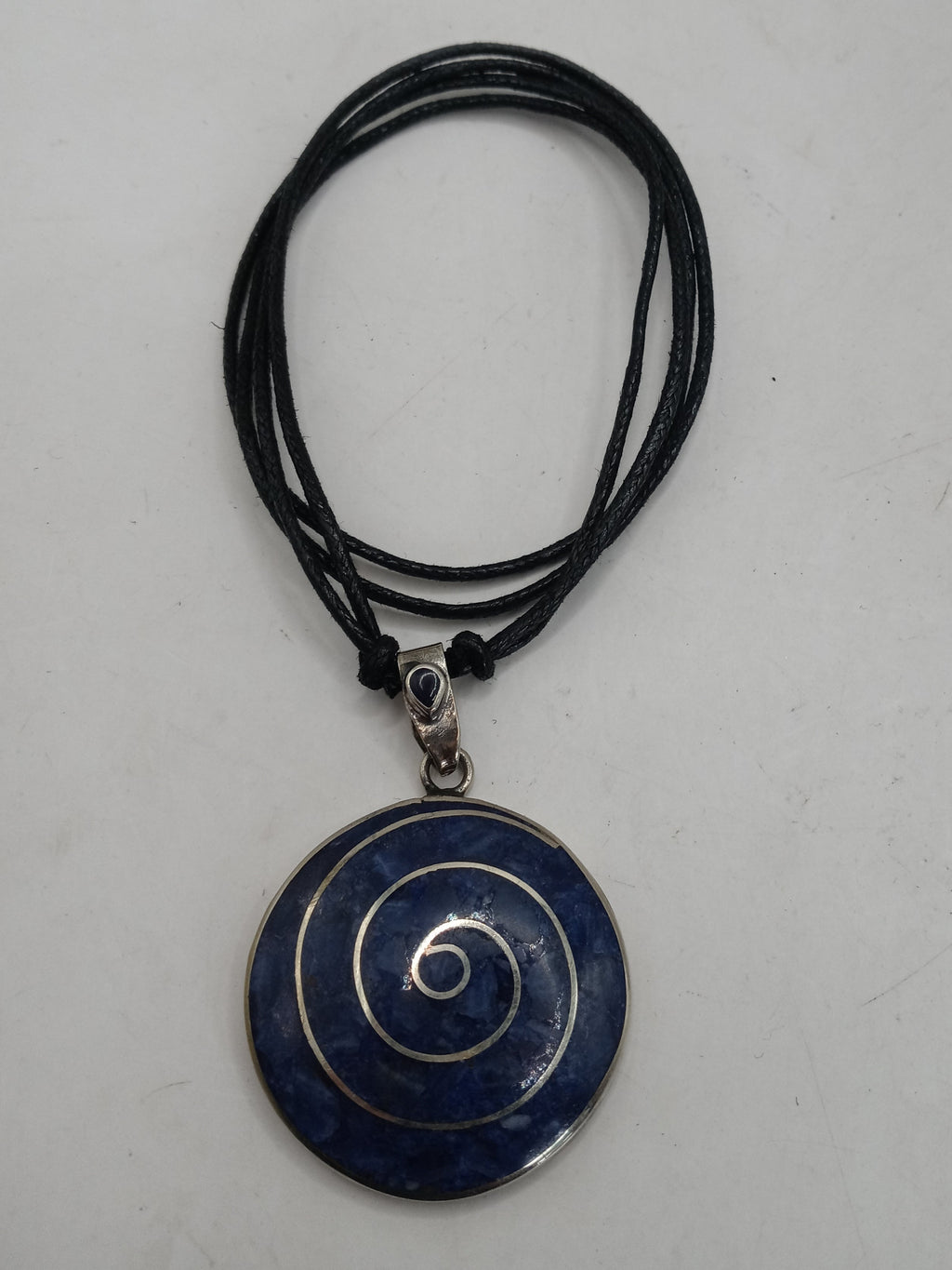 Unisex Adjustable Alpaca Natural Stone Sodalite Necklace