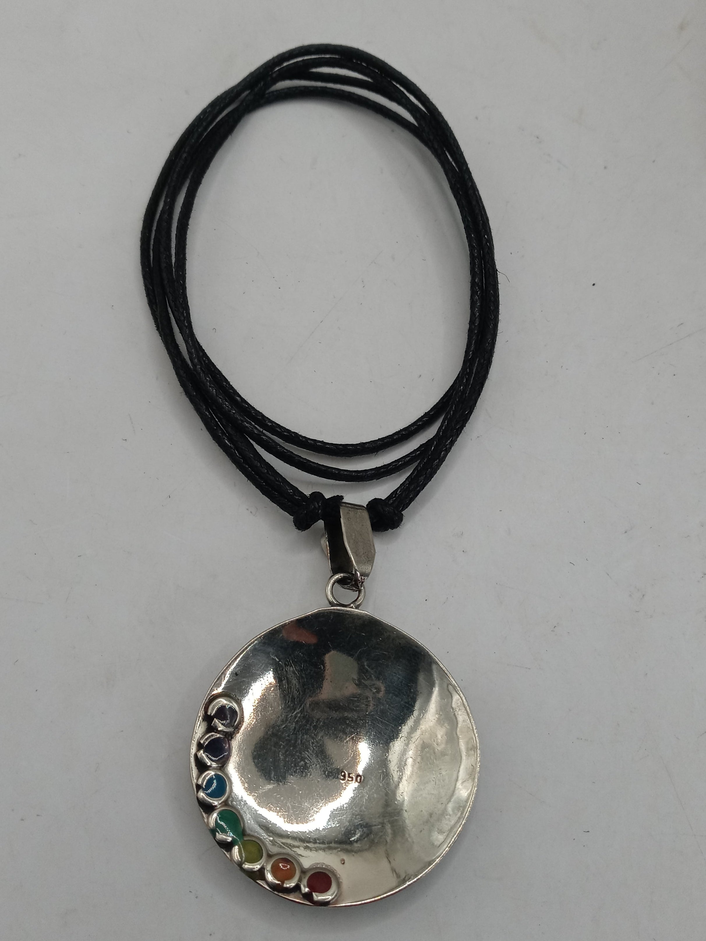Unisex Adjustable Alpaca Natural Stone Sodalite Necklace