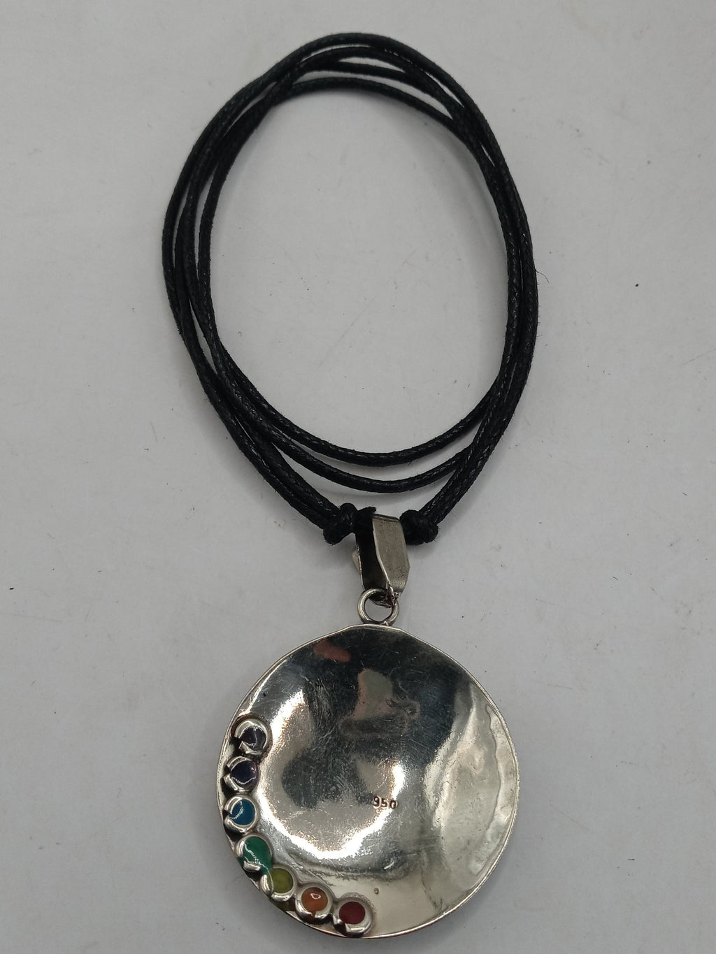 Unisex Adjustable Alpaca Natural Stone Sodalite Necklace
