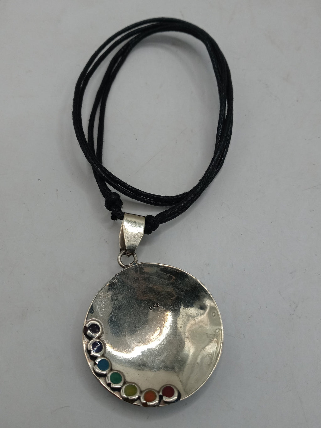 Unisex Handmade Alpaca Natural Stone Turquoise Necklace