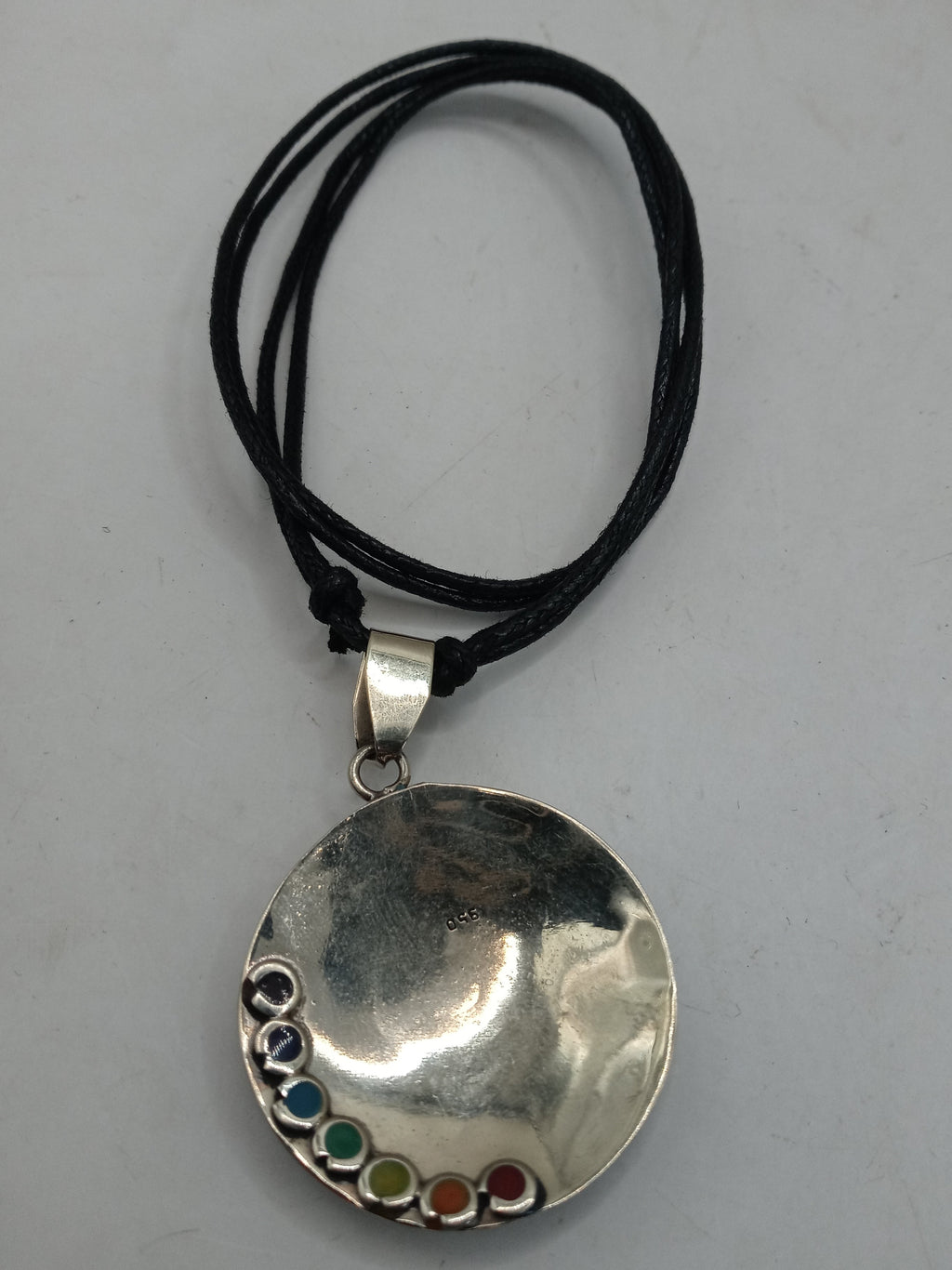 Unisex Handmade Alpaca Natural Stone Turquoise Necklace