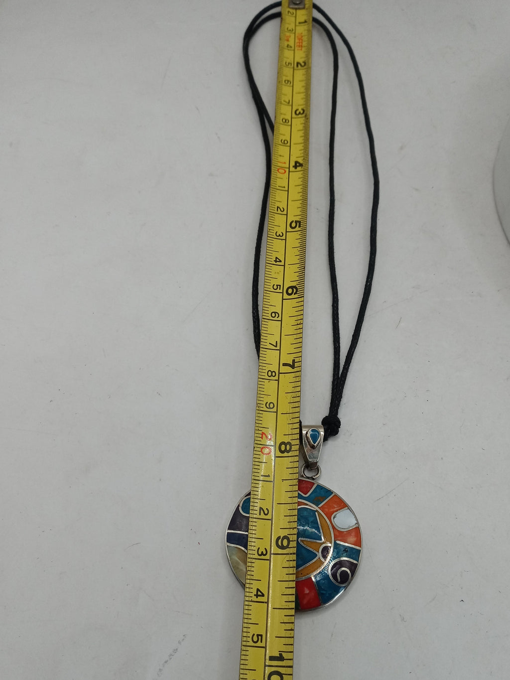 Unisex Adjustable Alpaca Necklace with Inlaid Stone