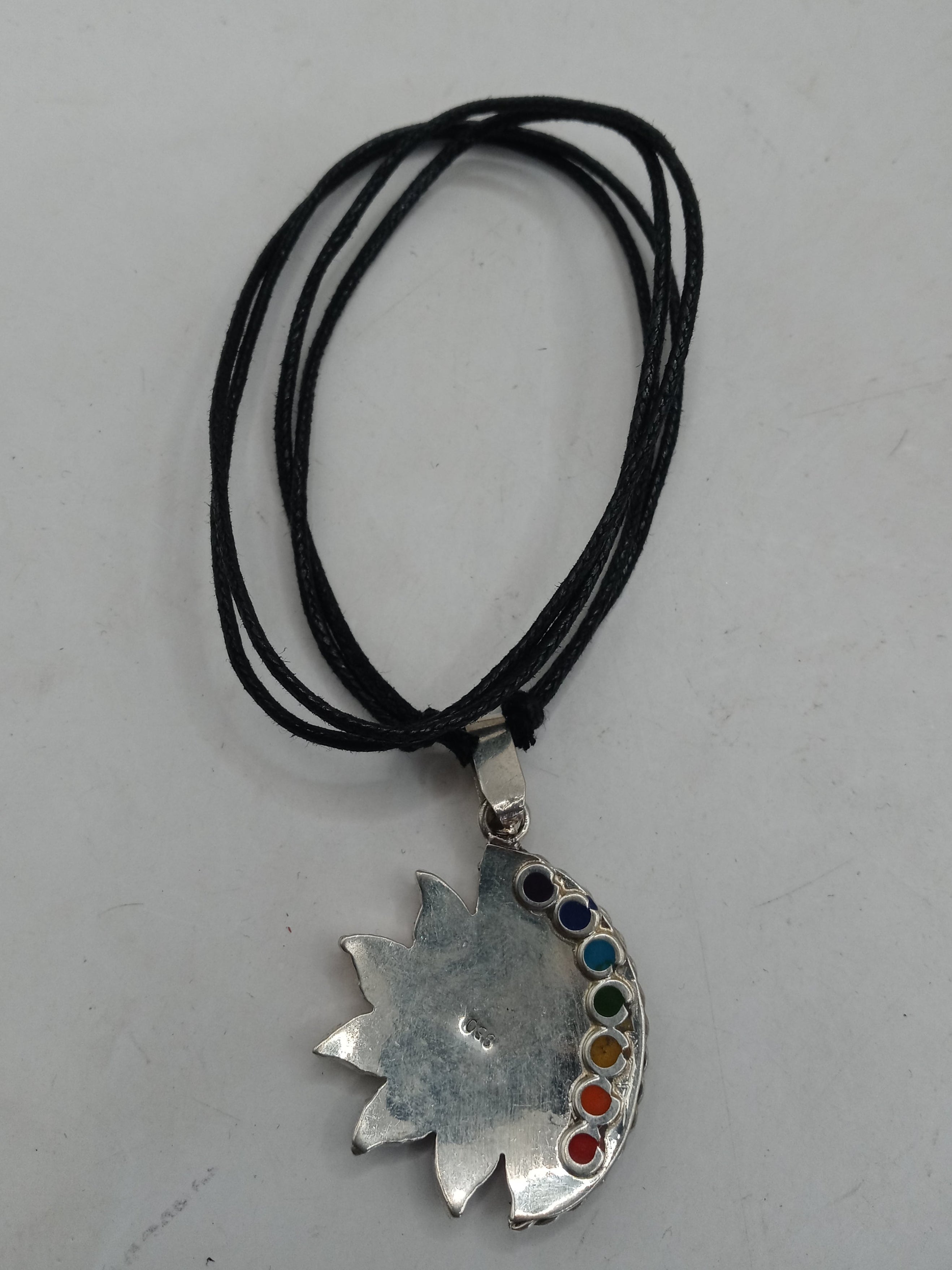 Unisex Adjustable Alpaca Necklace, Inca Sun Moon Wedding