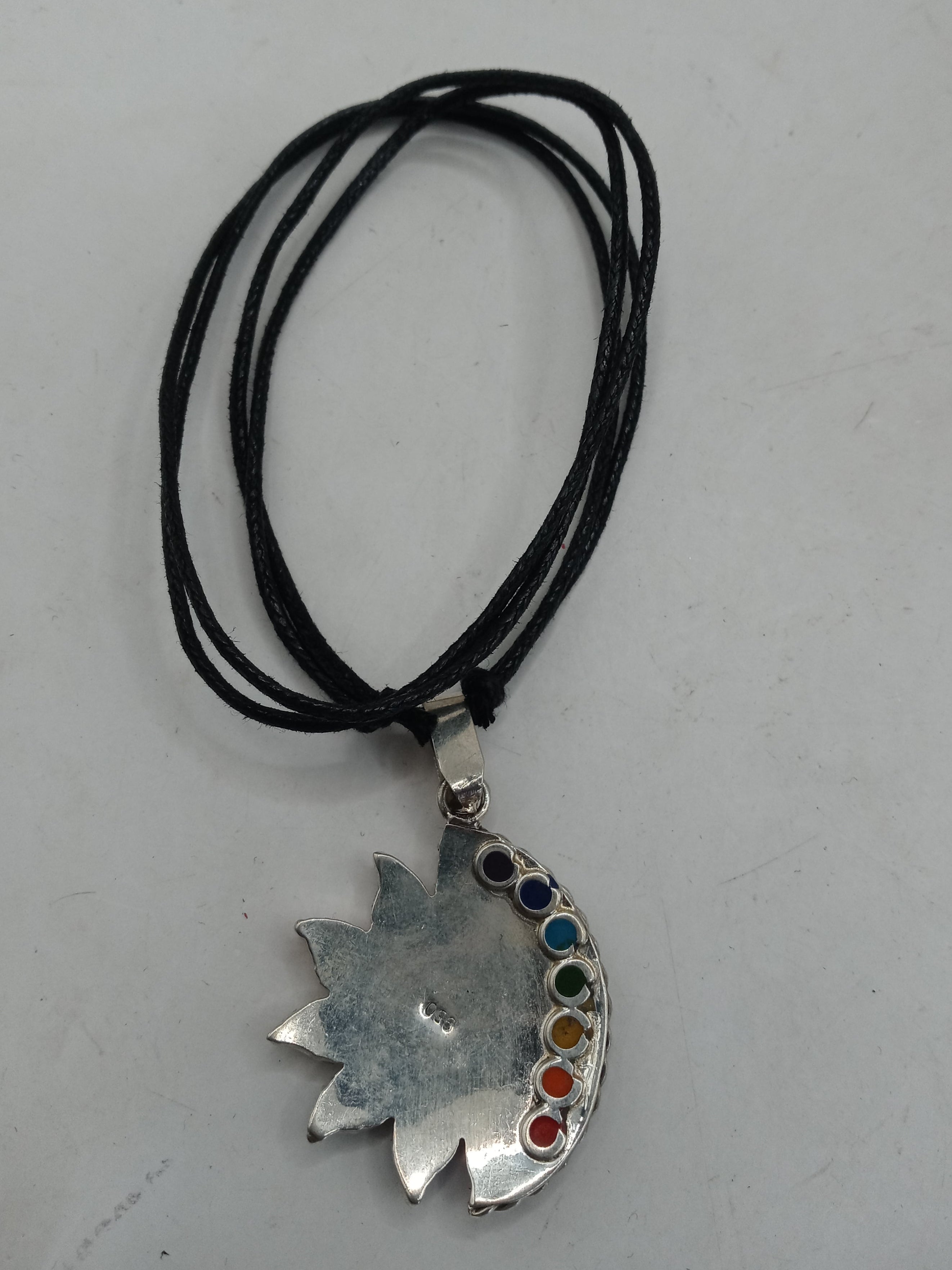 Unisex Adjustable Alpaca Necklace, Inca Sun Moon Wedding