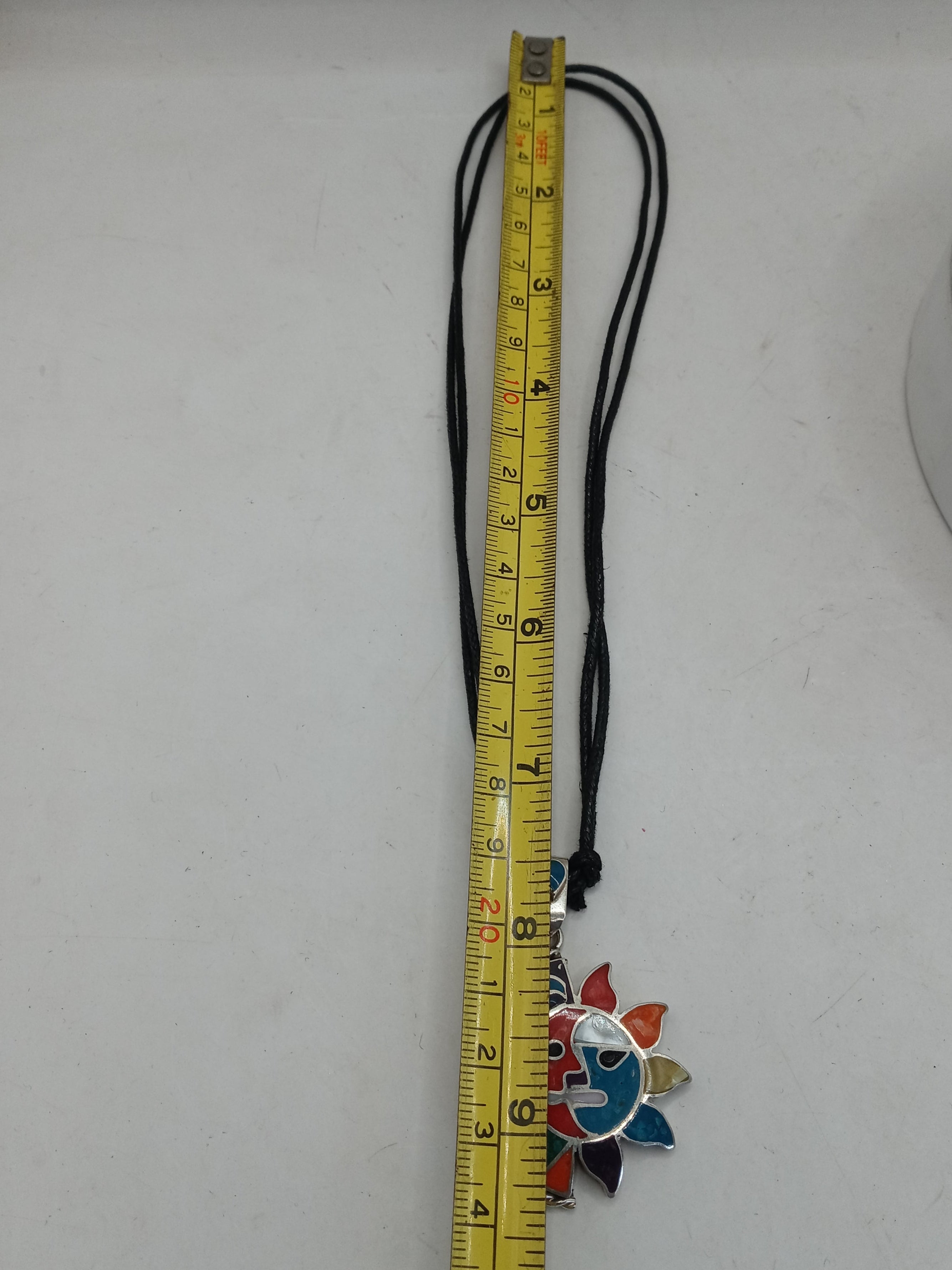 Unisex Adjustable Alpaca Necklace, Inca Sun Moon Wedding