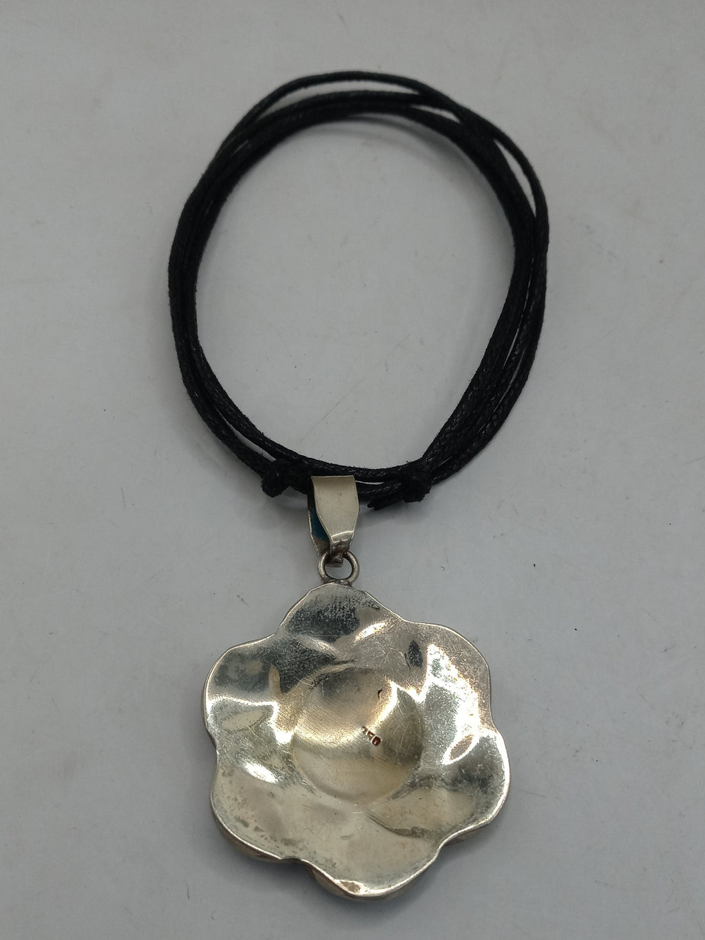 Unisex Adjustable Alpaca Necklace with Inlaid Stone