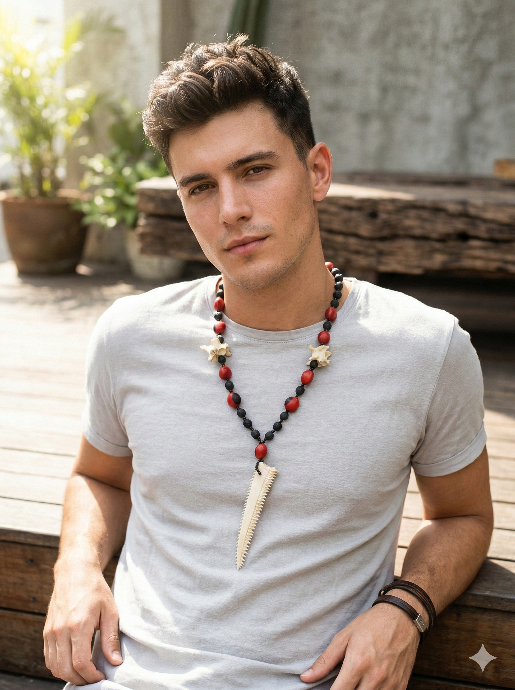 Unisex Handmade Shaman Necklace, Peruvian Craftsmanship, Cusco
