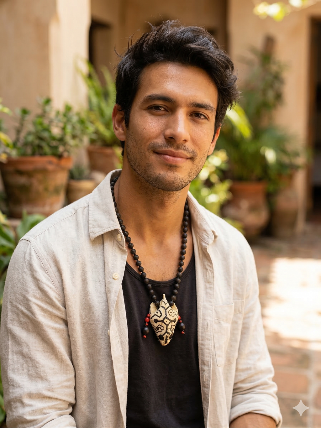 Unisex Handmade Shaman Necklace, Peruvian Craftsmanship, Cusco