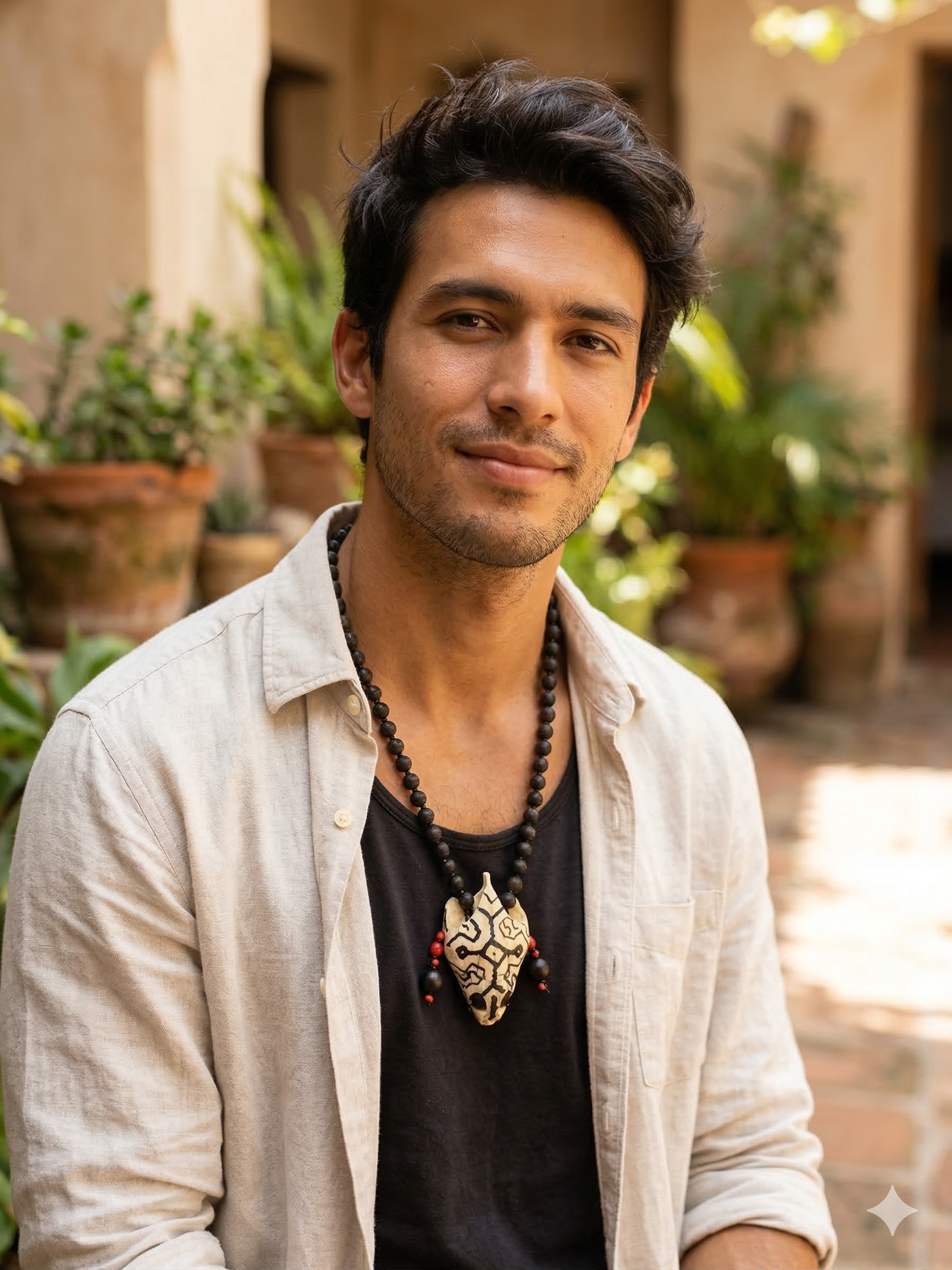 Unisex Handmade Shaman Necklace, Peruvian Craftsmanship, Cusco