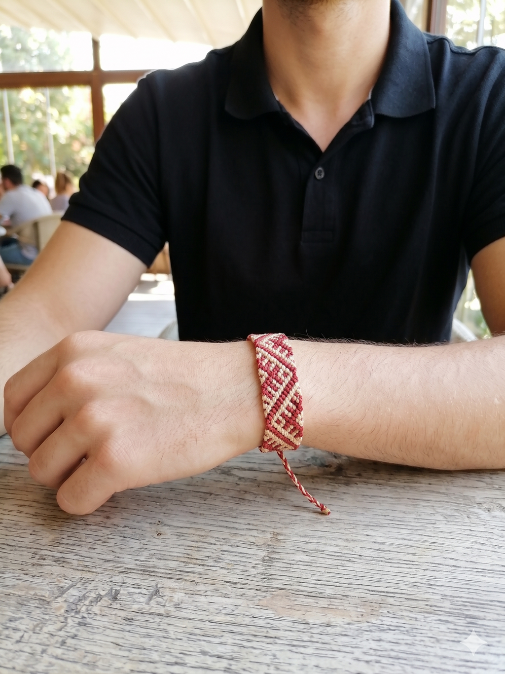 Hand-woven Macrame Bracelet Design Labyrinth Bracelet