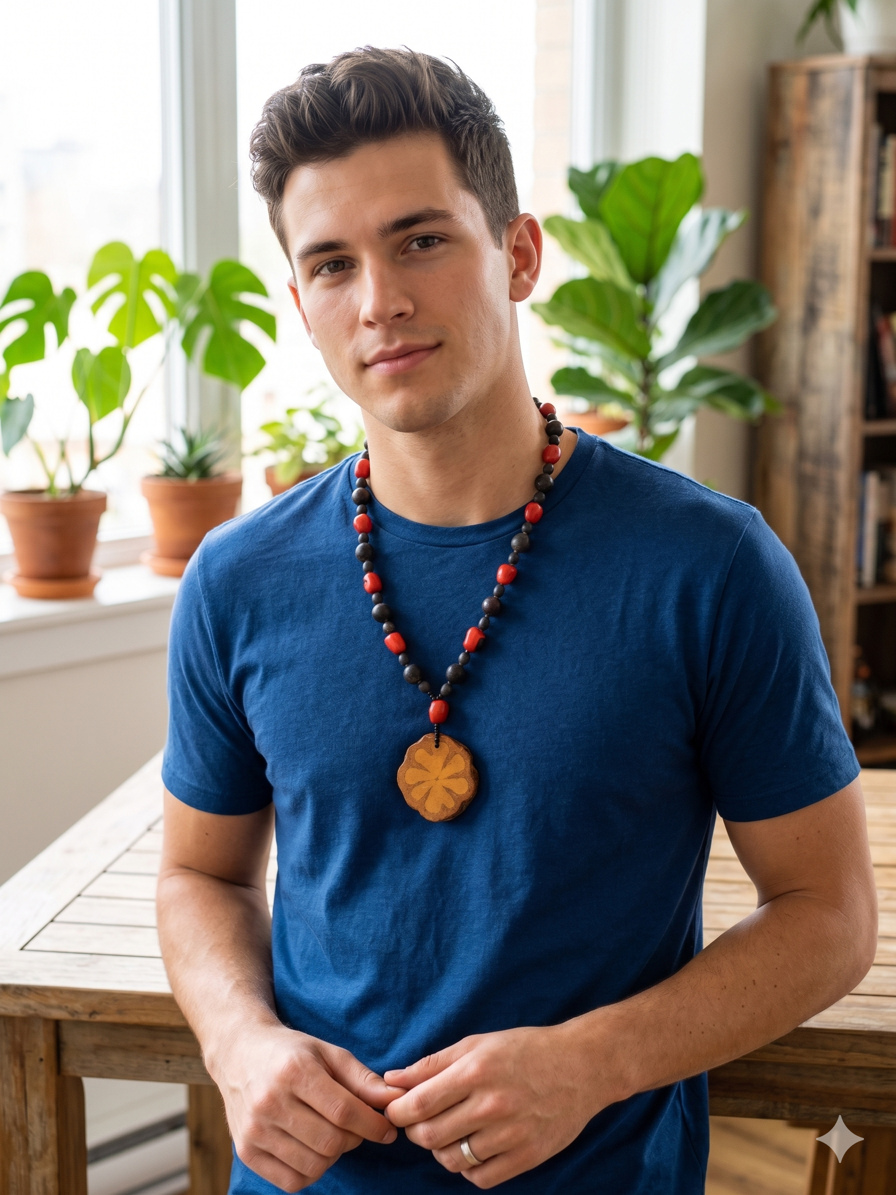 Handmade Huayruro Seed Necklace - Natural Spiritual Amulet