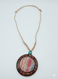 Unisex Necklace Woven Macrame Thread Andean Peruvian Handicraft