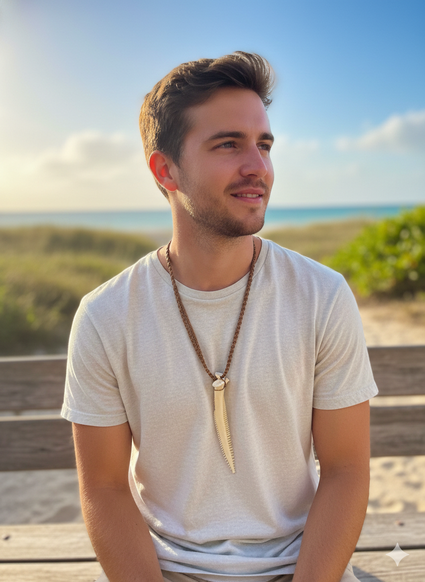 Unisex Handmade Adjustable Macrame Cord Necklace