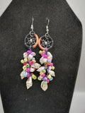 Handmade Earrings for Women Dreamcatcher Mother of Pearl Shell