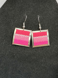 Unique Handmade Earrings Made with Alpaca and Andean Blanket