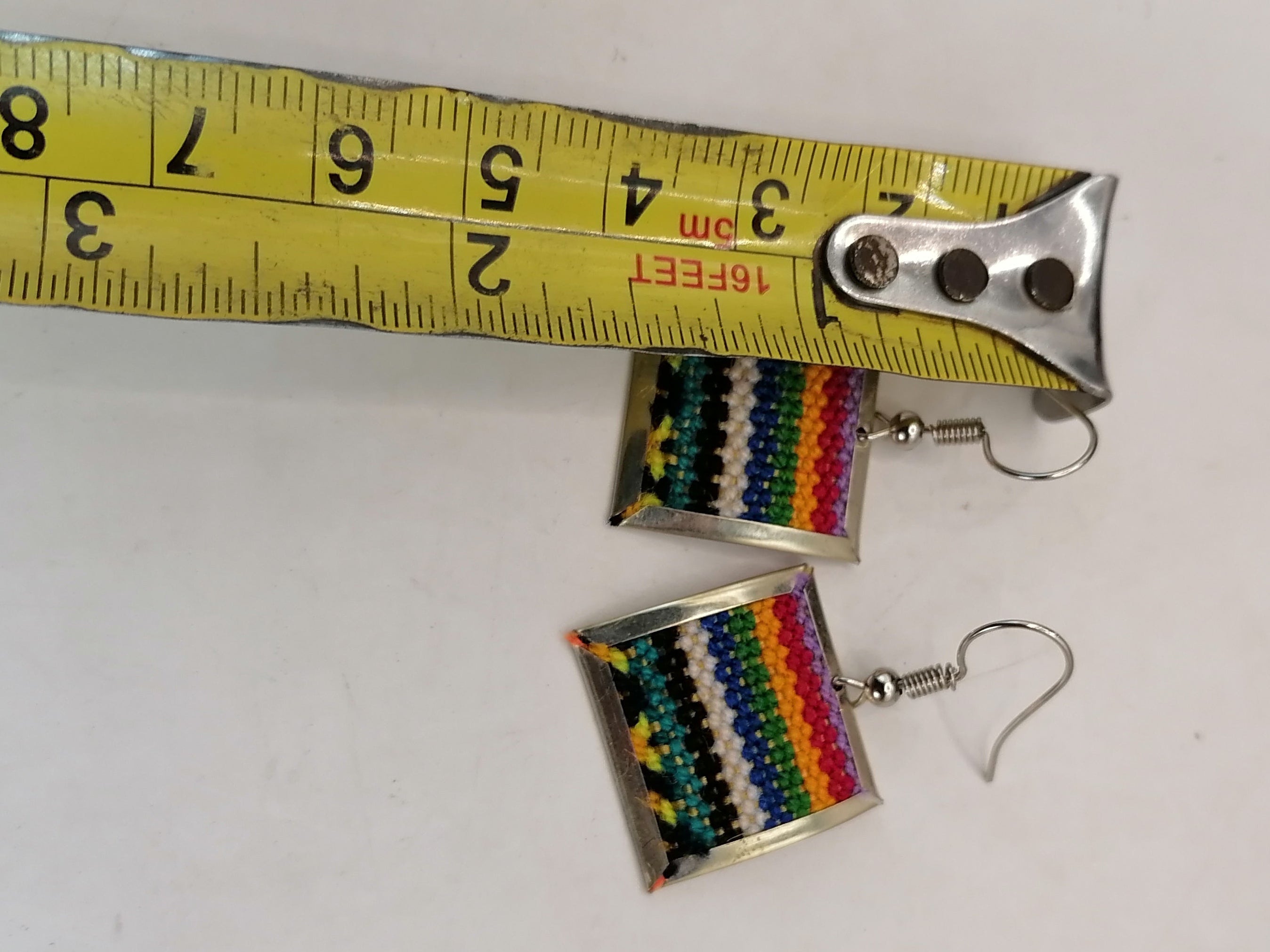 Earrings for Women, Alpaca Blanket, Andean Peruvian Handicraft, Cusco
