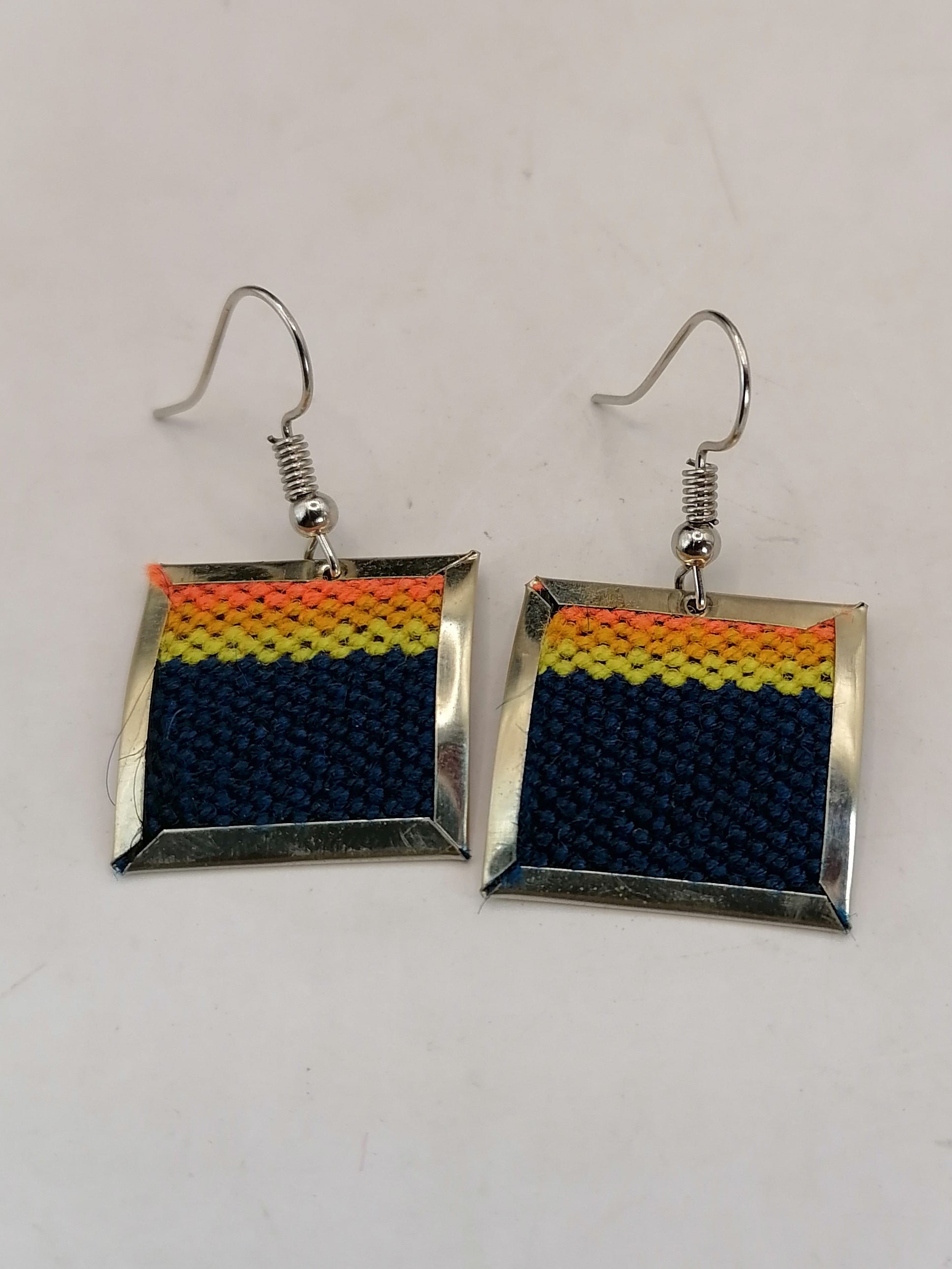 Andean Alpaca Earrings for Women, Handmade