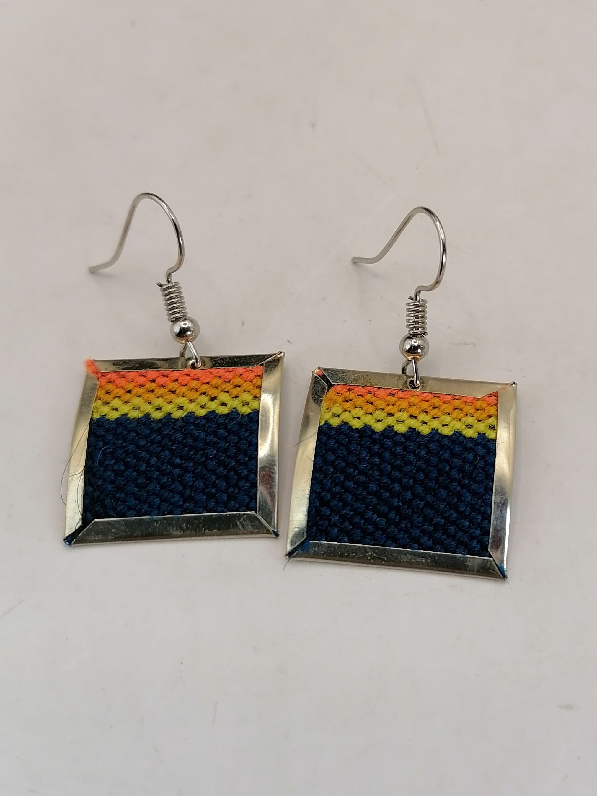 Andean Alpaca Earrings for Women, Handmade