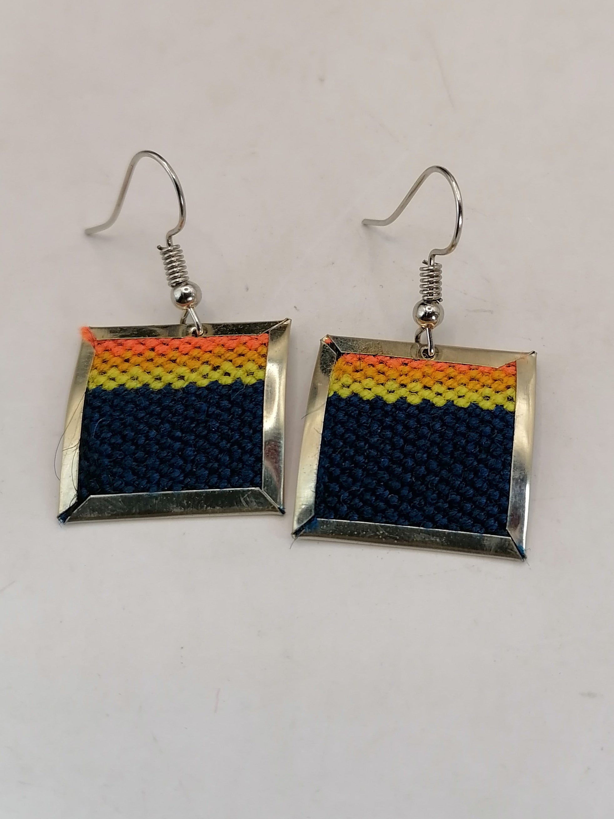 Andean Alpaca Earrings for Women, Handmade