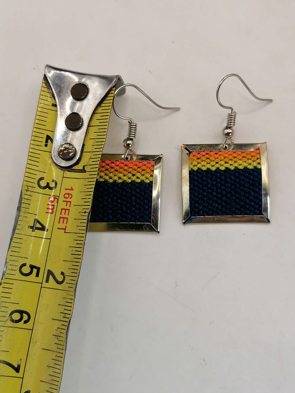 Andean Alpaca Earrings for Women, Handmade