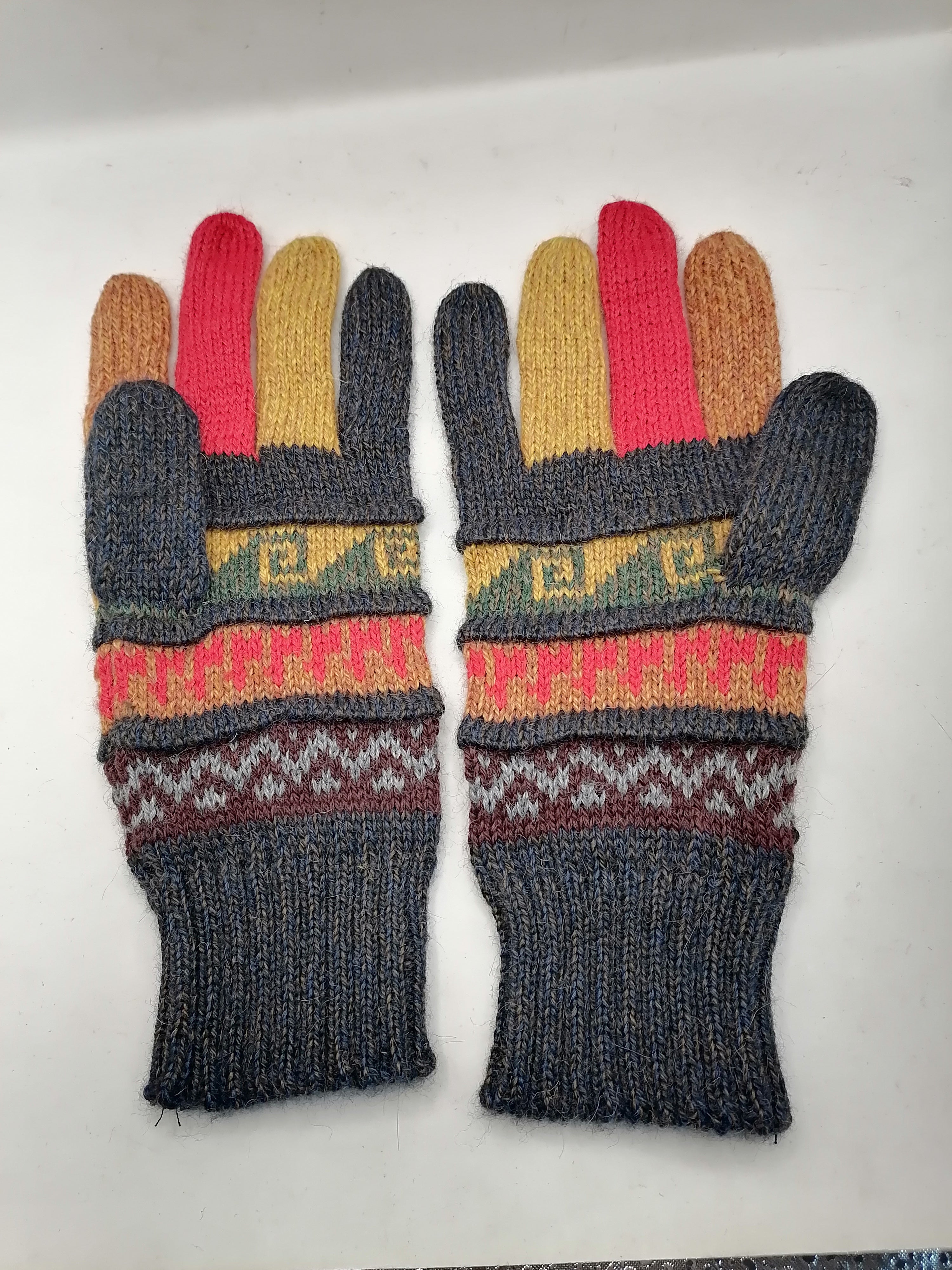 Unisex Winter Wool Knit Gloves