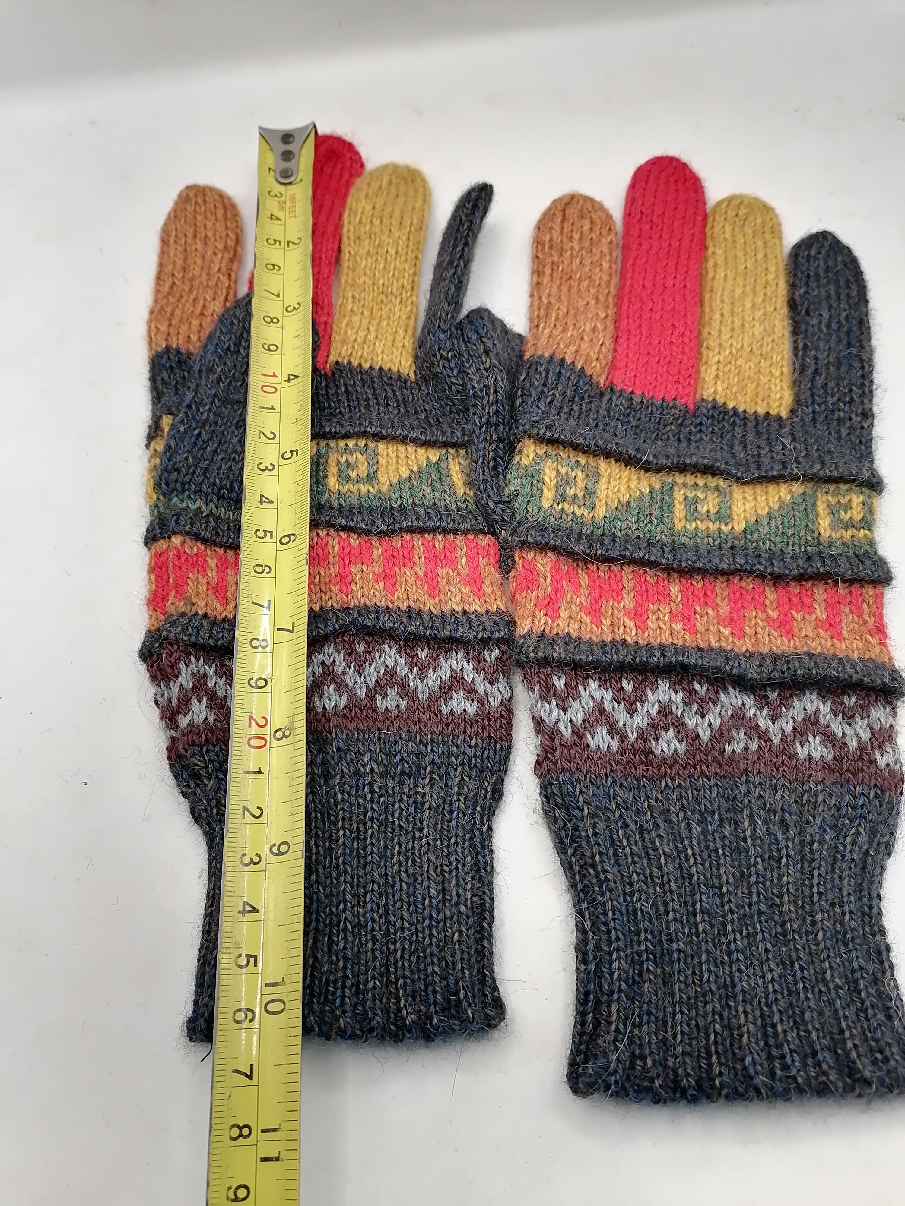 Unisex Winter Wool Knit Gloves