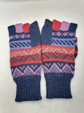 Unisex Knitted Wool Gloves for Warm Winter, Peruvian Handicrafts from Cusco