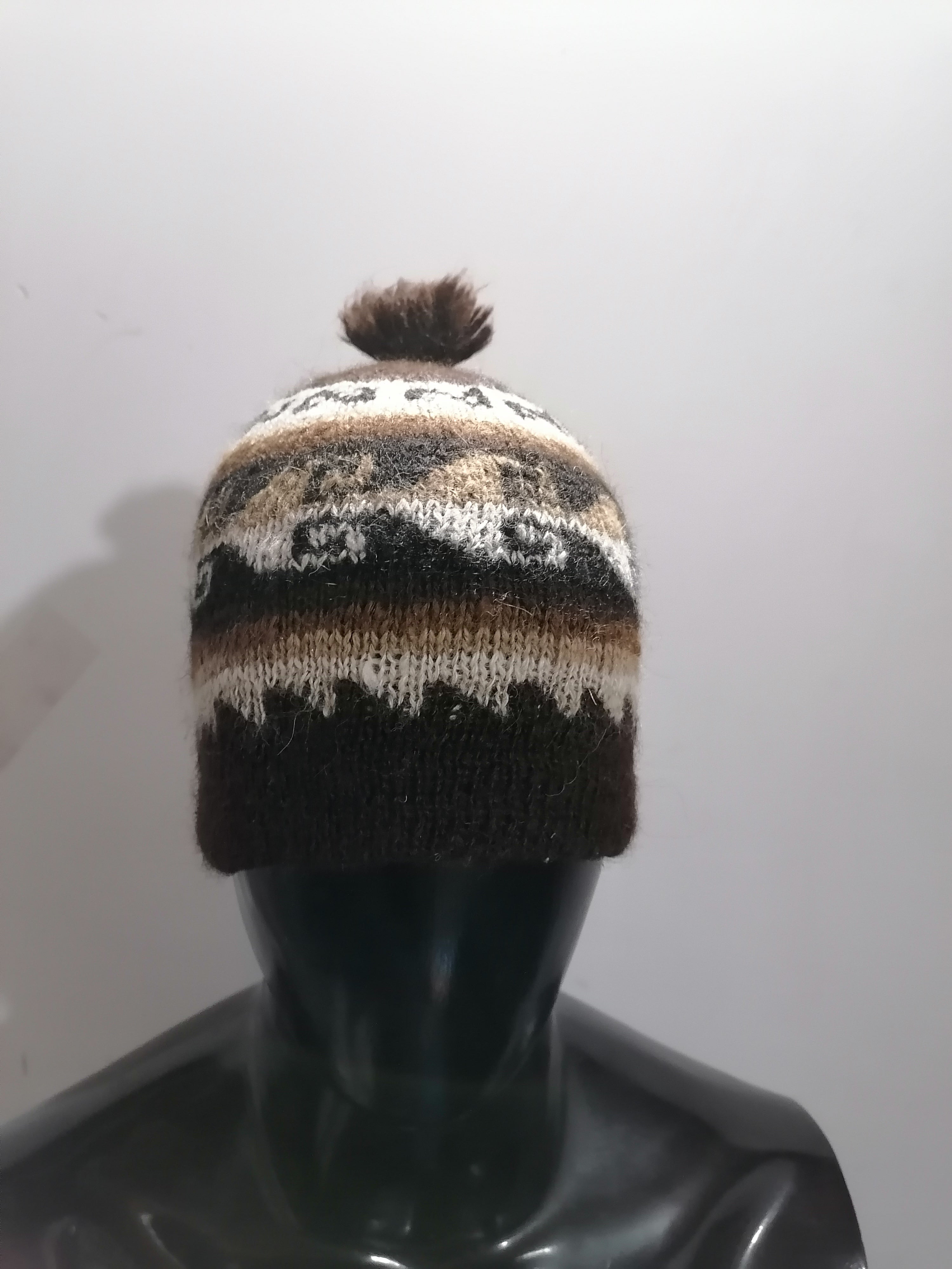 Unisex Chullo Cap Knitted Alpaca Wool for Winter Warm