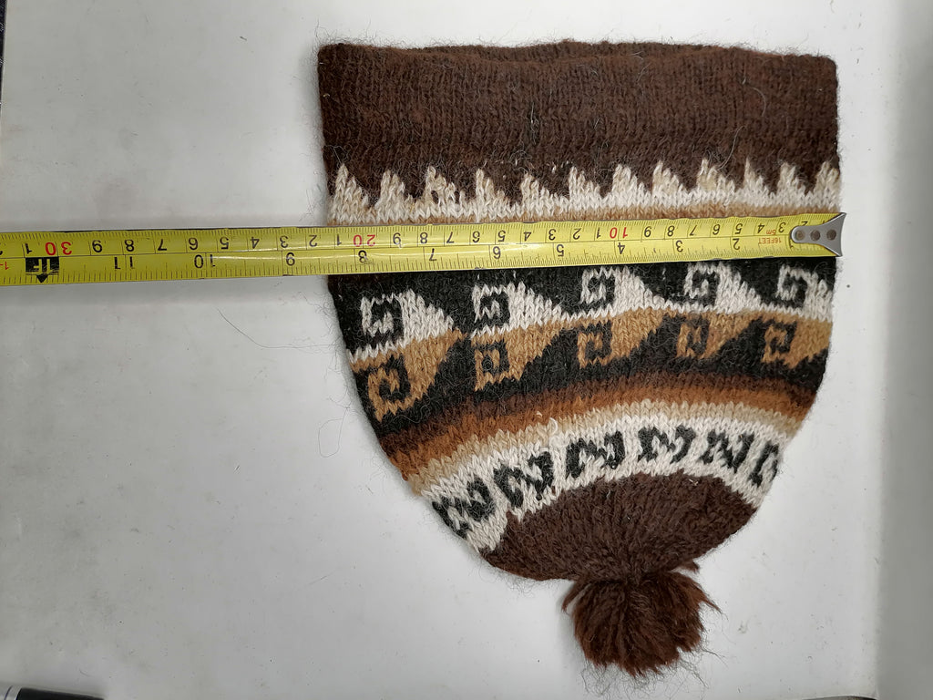 Unisex Chullo Cap Knitted Alpaca Wool for Winter Warm