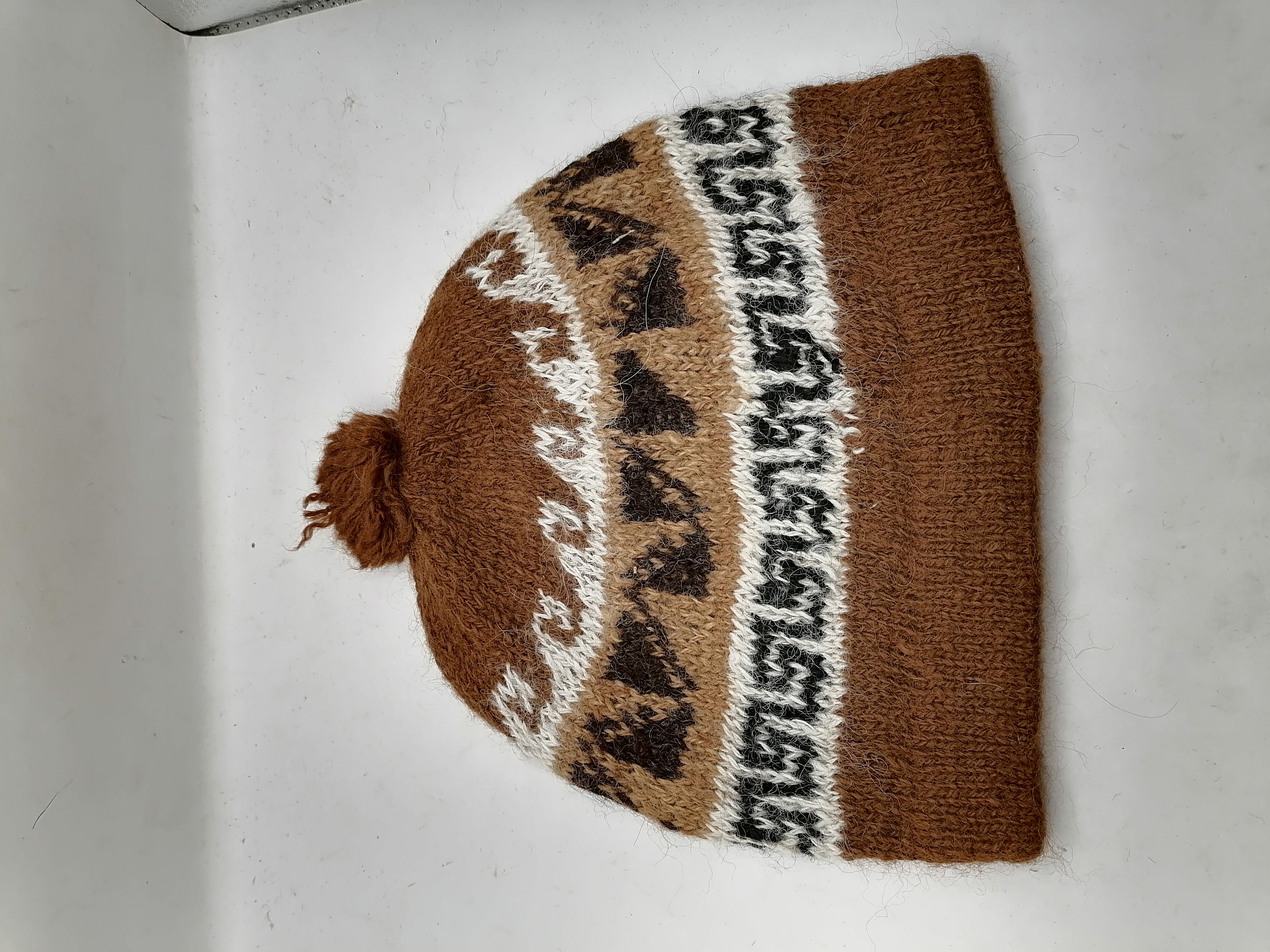 Chullo Hat Beanie Knitted Wool Winter Warm Cusco