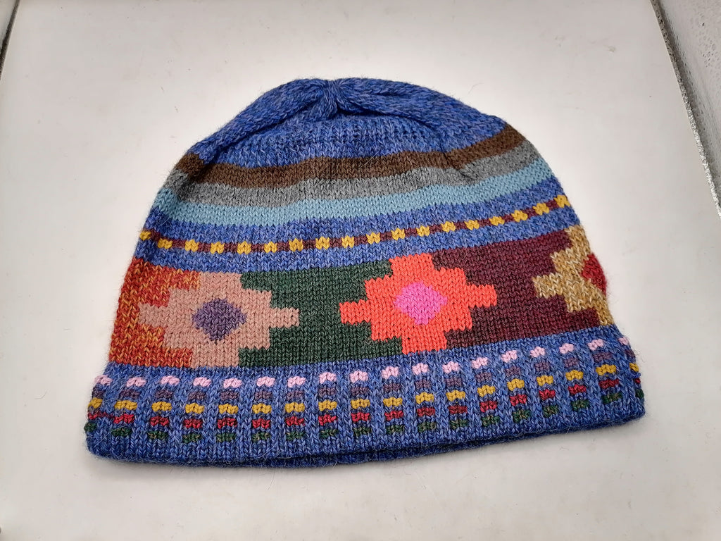 Unisex Knitted Wool Chullo Hat Traditional Andean Winter Hat