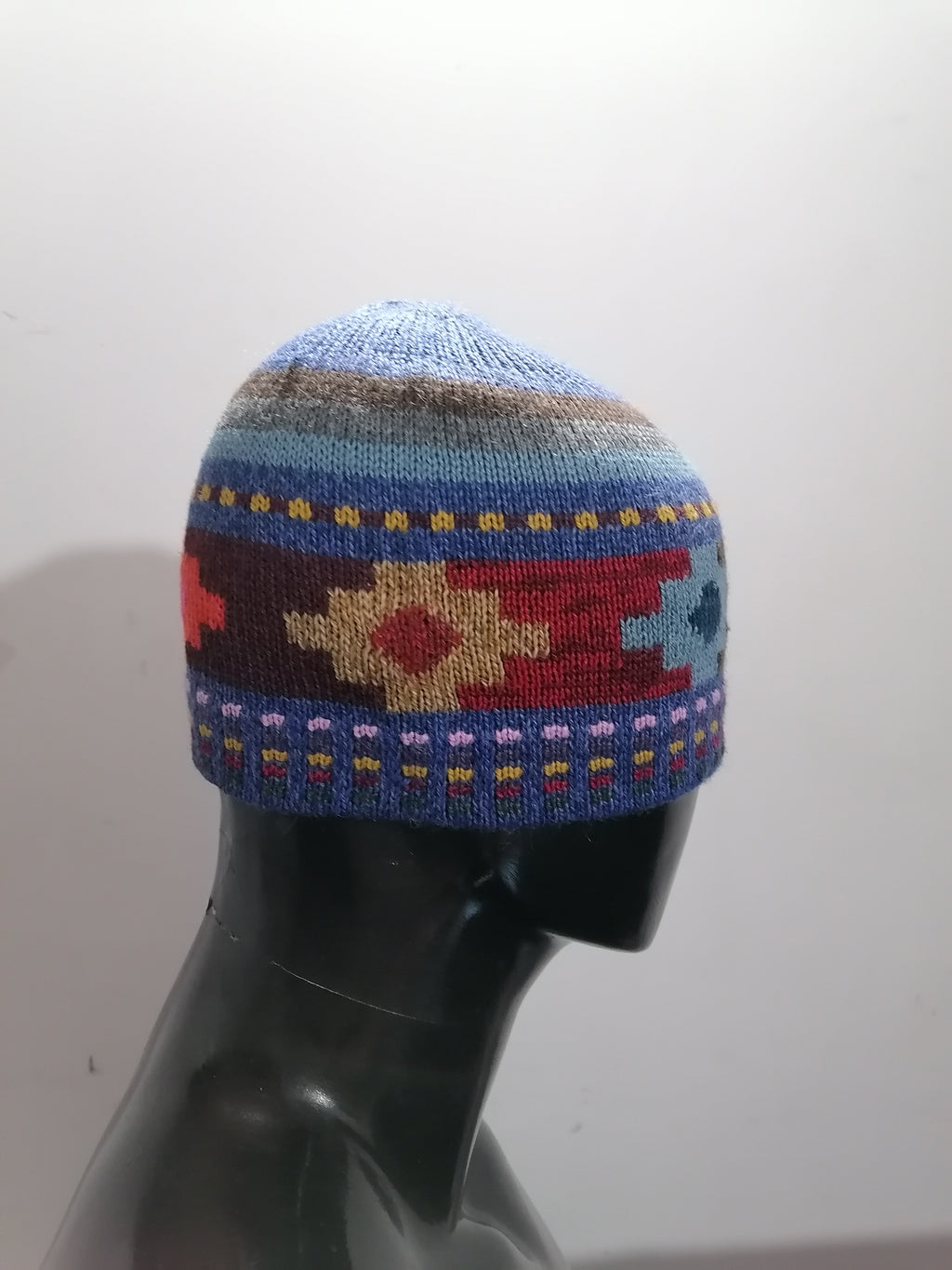 Unisex Knitted Wool Chullo Hat Traditional Andean Winter Hat