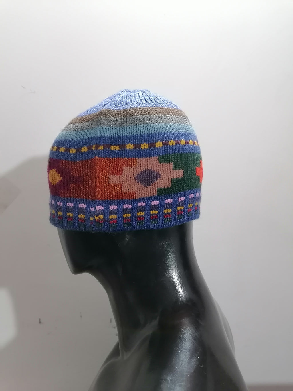 Unisex Knitted Wool Chullo Hat Traditional Andean Winter Hat