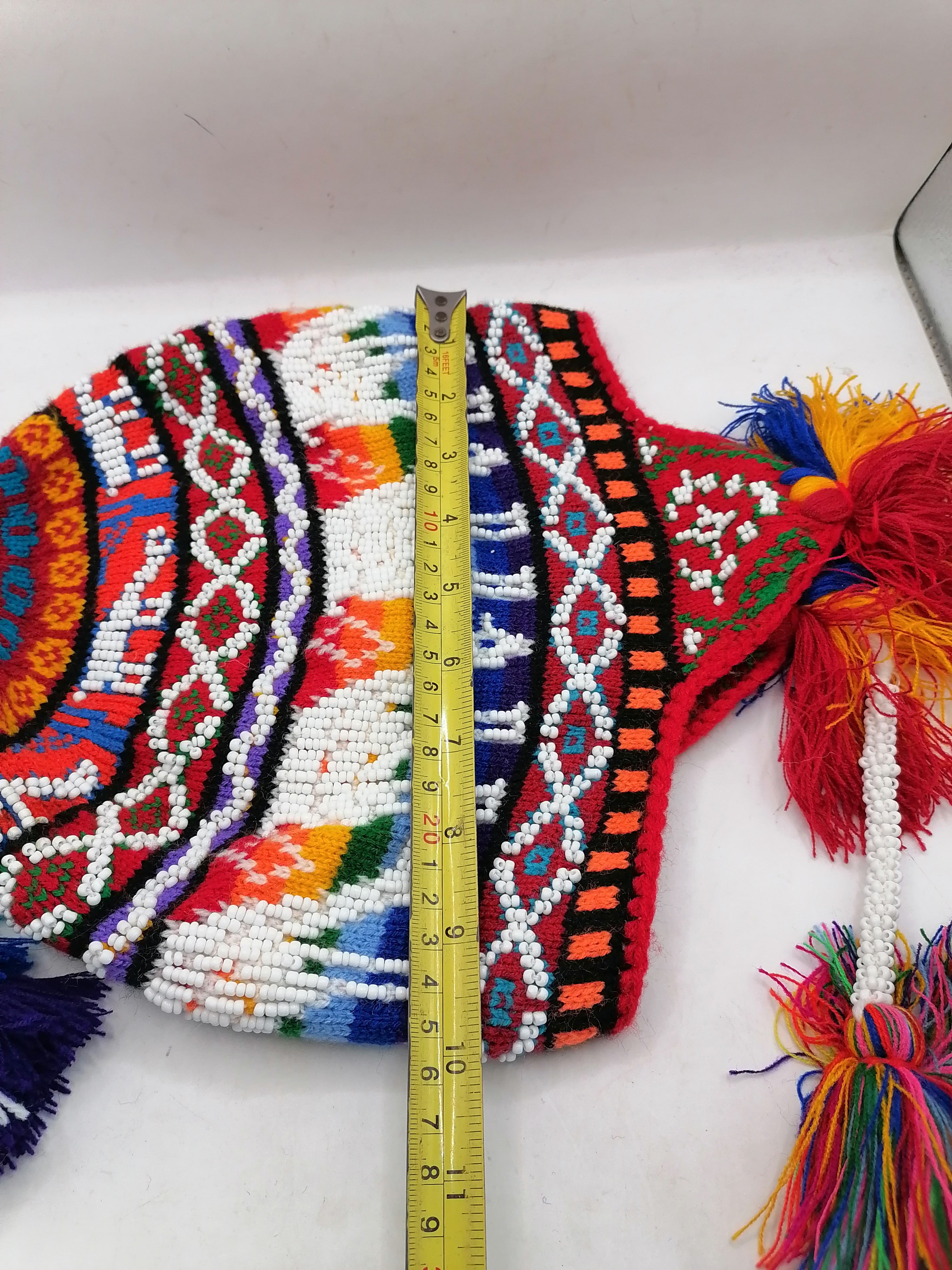 Unisex Knitted Wool Chullo for Warm Winter in Cusco