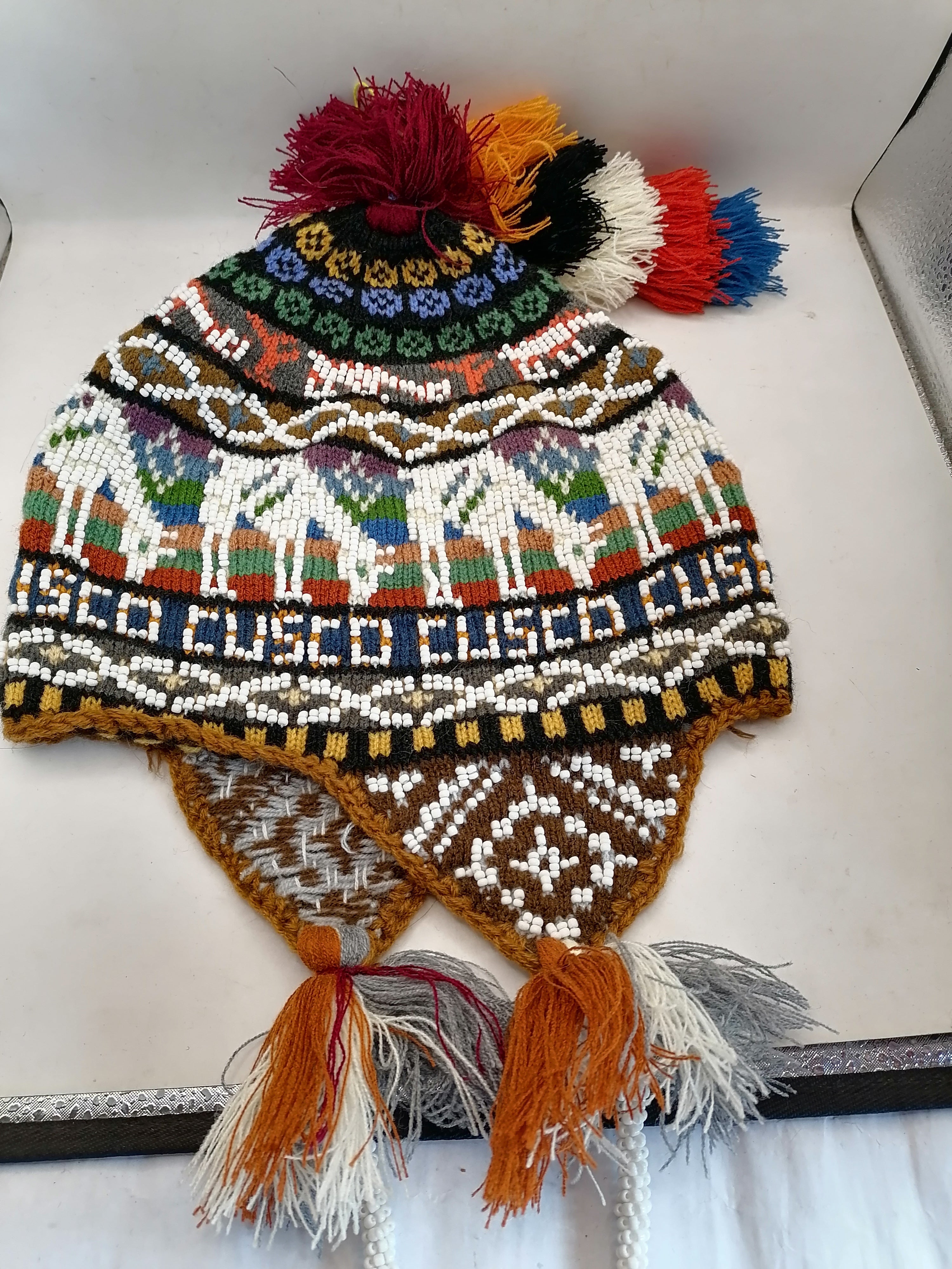 Handwoven Wool Chullo for Warm Winter Cusco