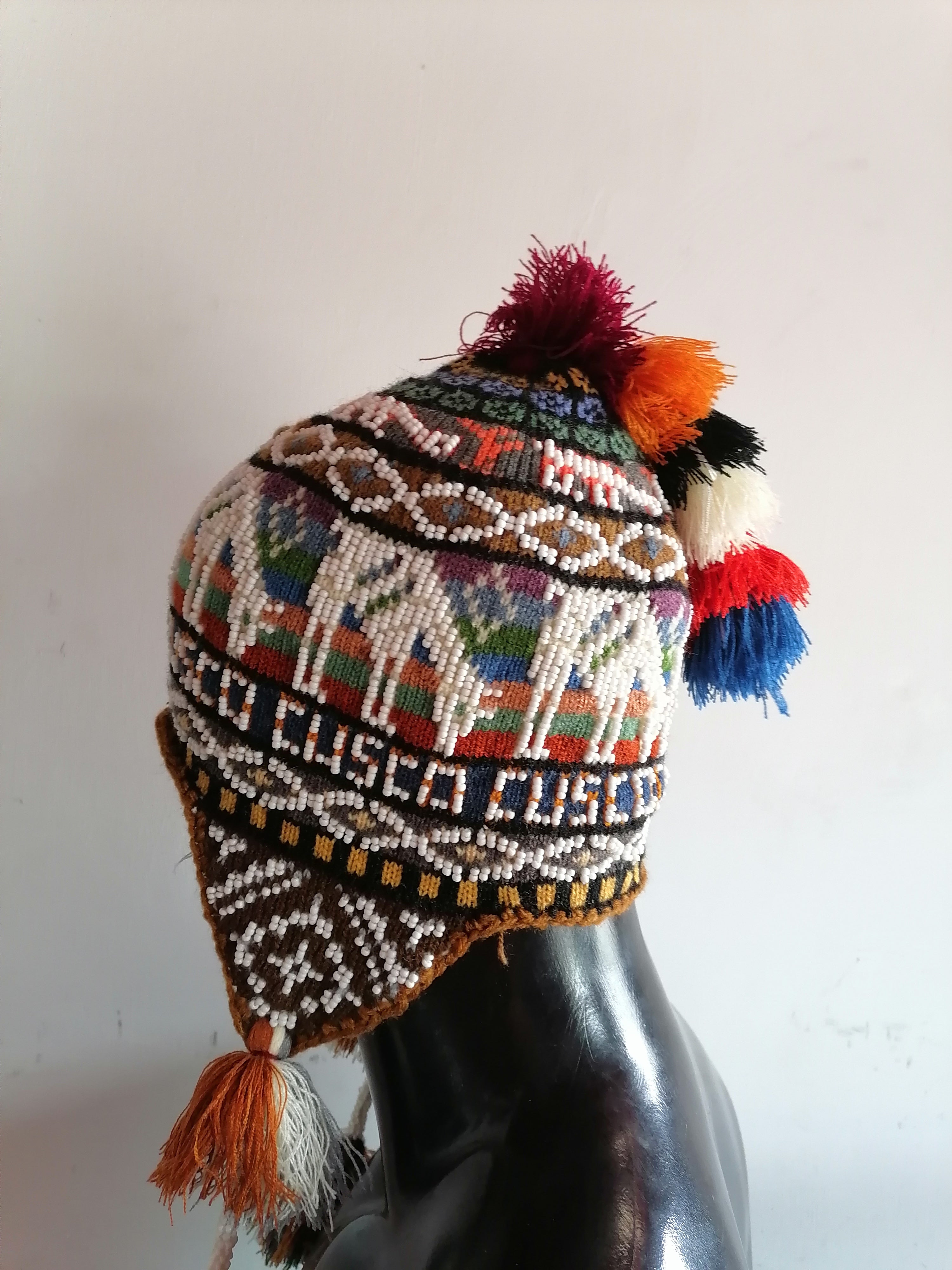 Handwoven Wool Chullo for Warm Winter Cusco