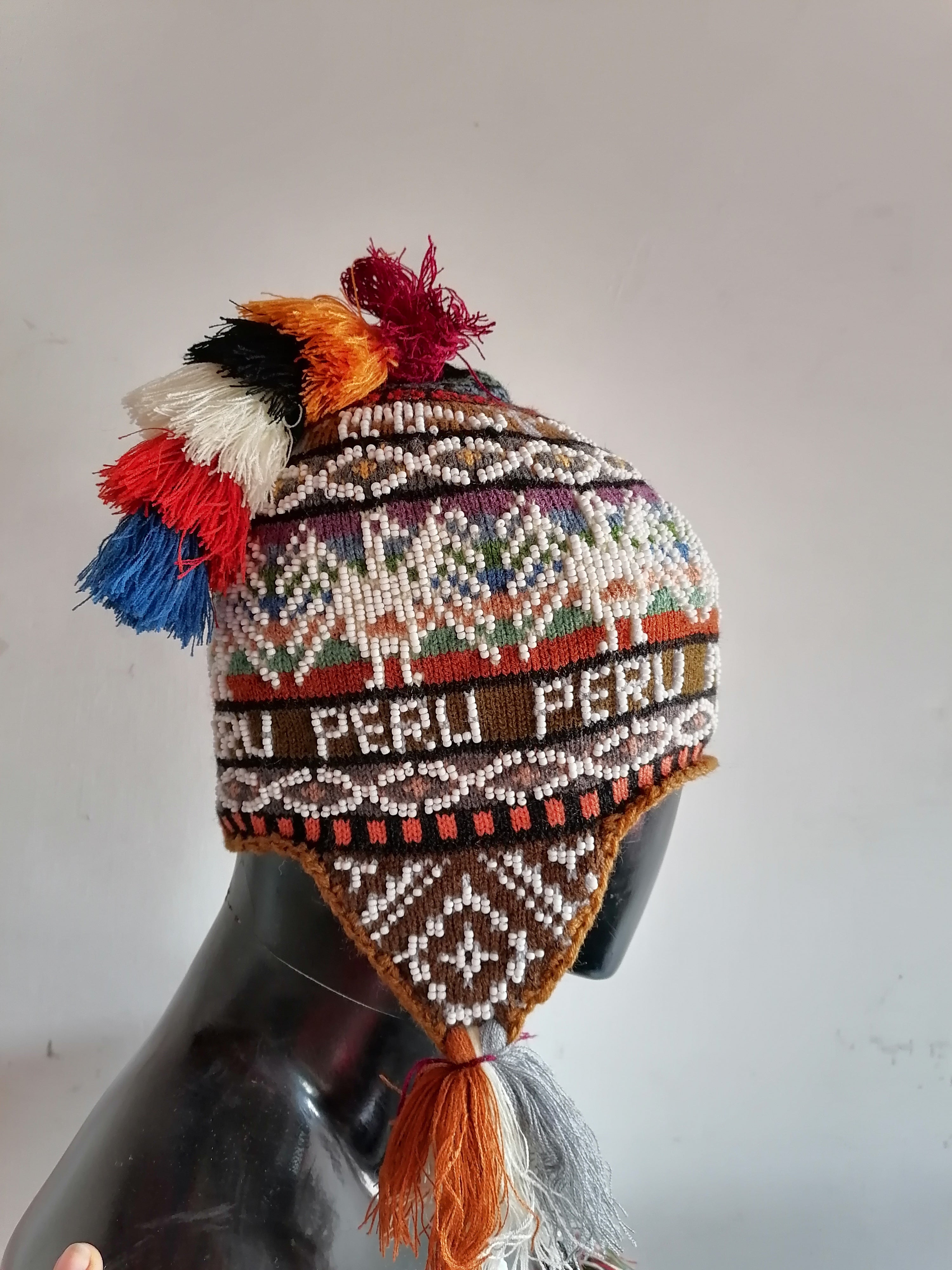 Handwoven Wool Chullo for Warm Winter Cusco