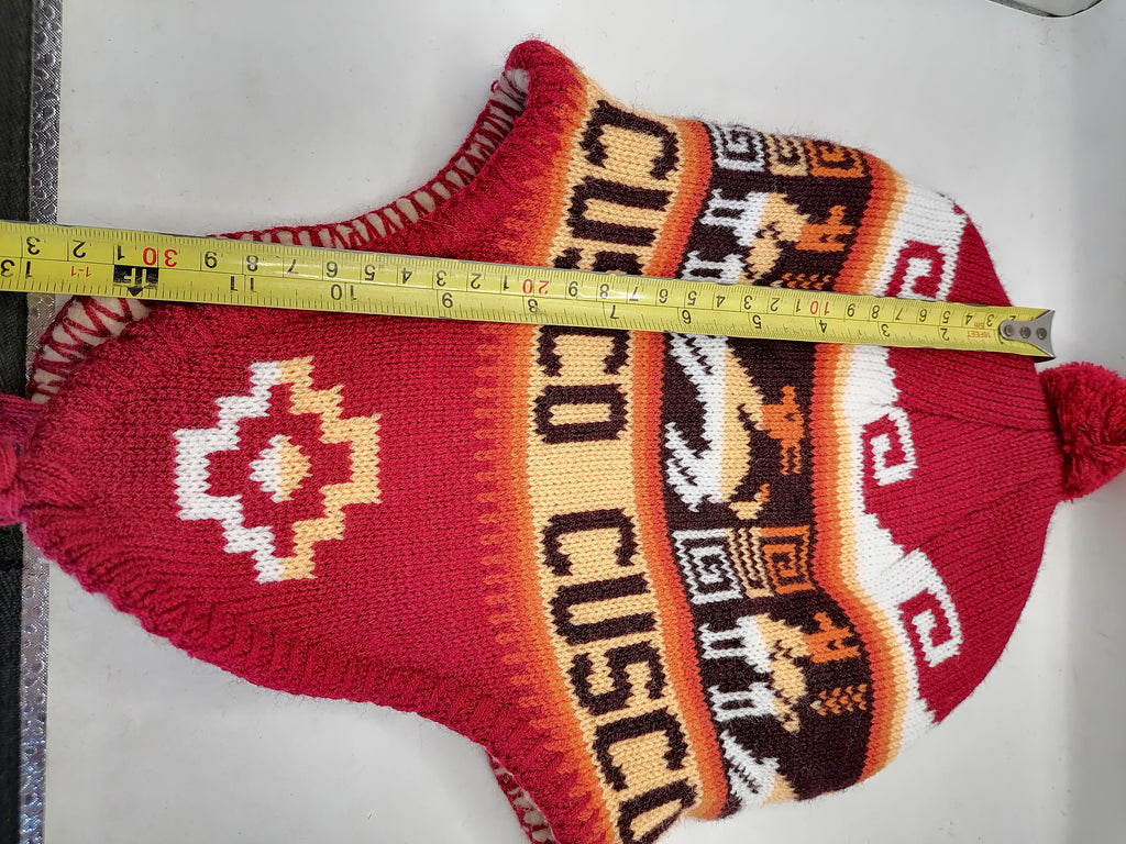 Unisex Wool Knit Chullo Warm Winter Coat