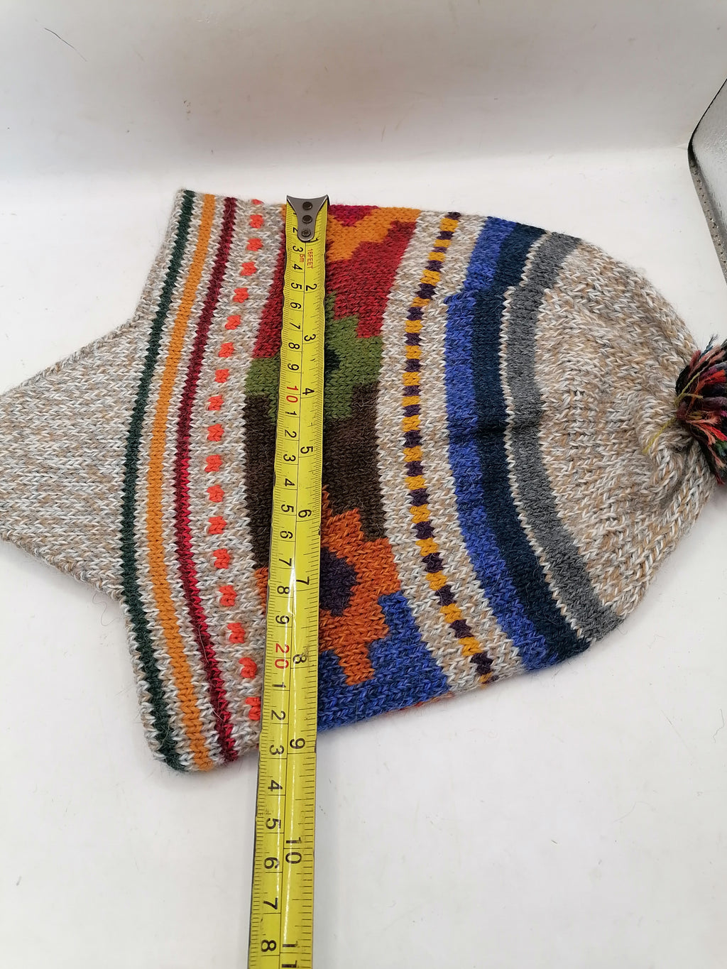 Unisex Reversible Chullo Alpaca Wool Inca Chakana Design
