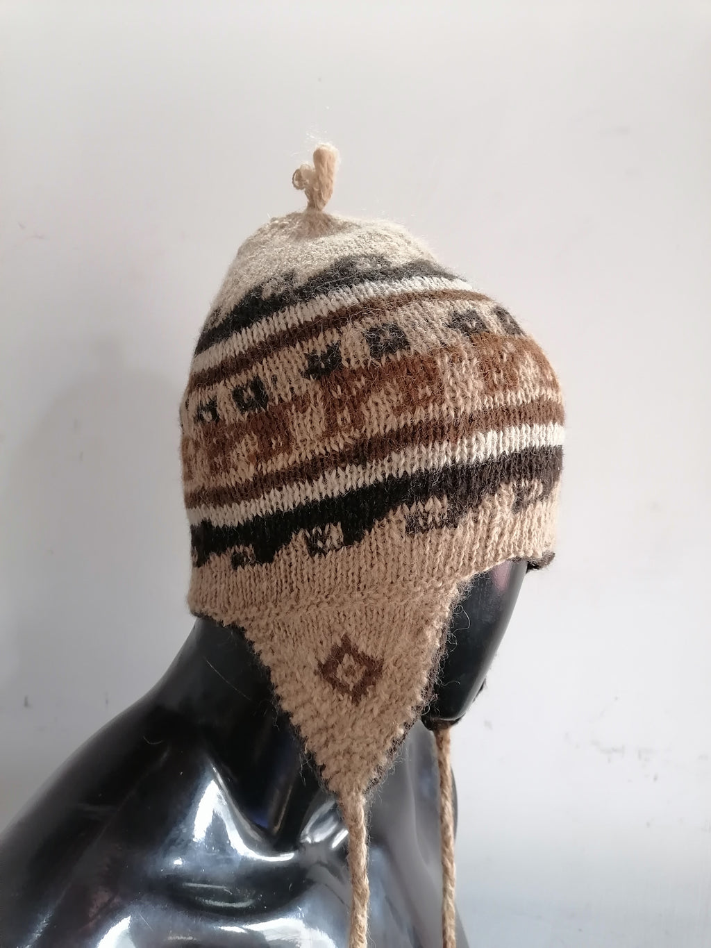 Peruvian Chullo Handmade Alpaca Wool Warm Winter Cusco