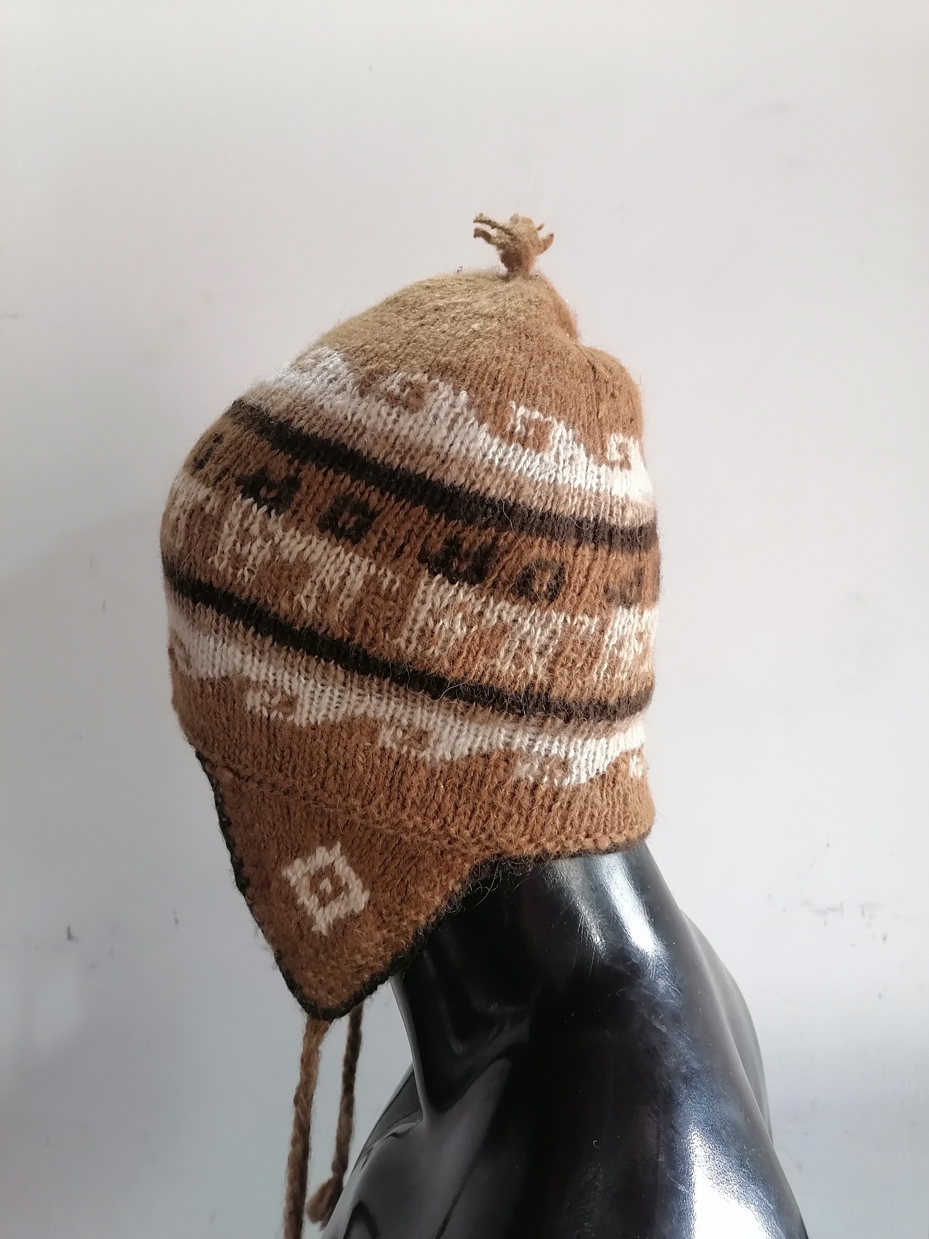 Peruvian Chullo Handmade Alpaca Wool Warm Winter Cusco