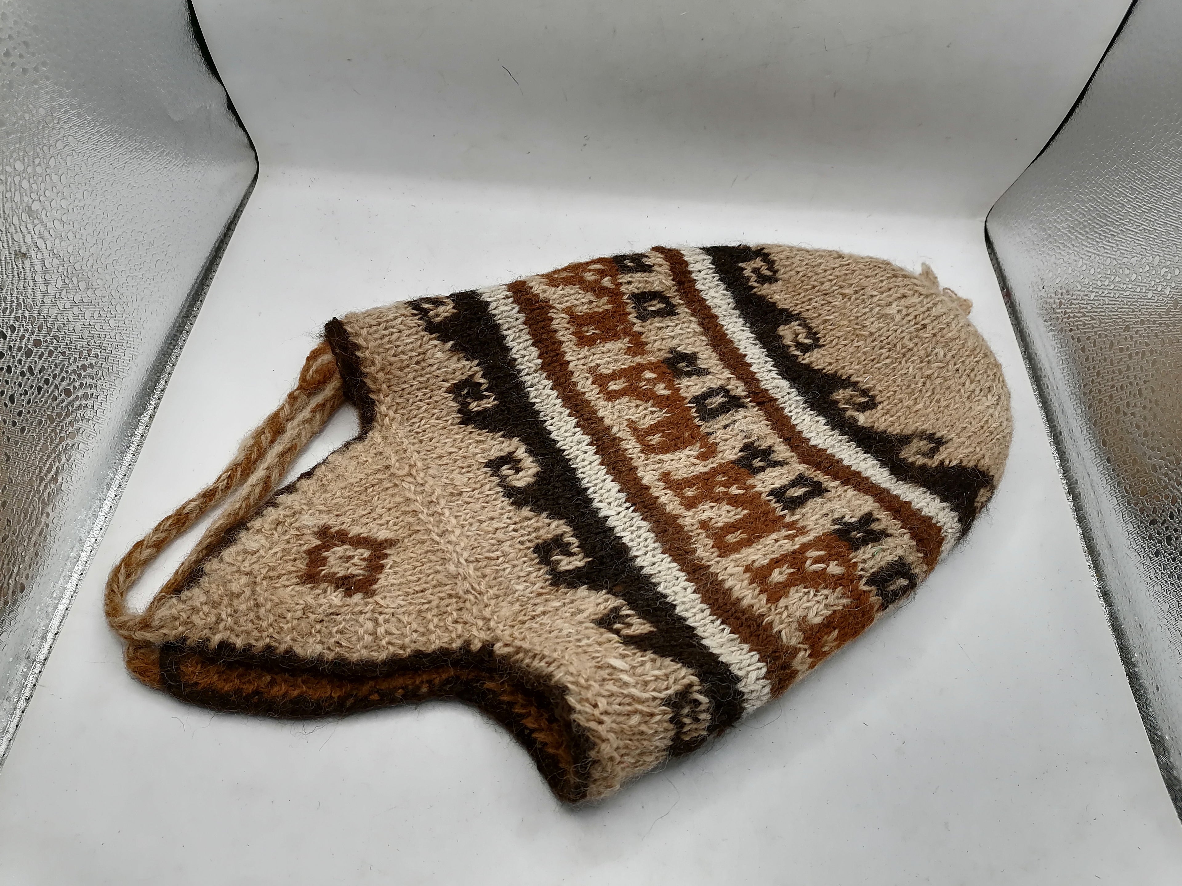 Peruvian Chullo Handmade Alpaca Wool Warm Winter Cusco