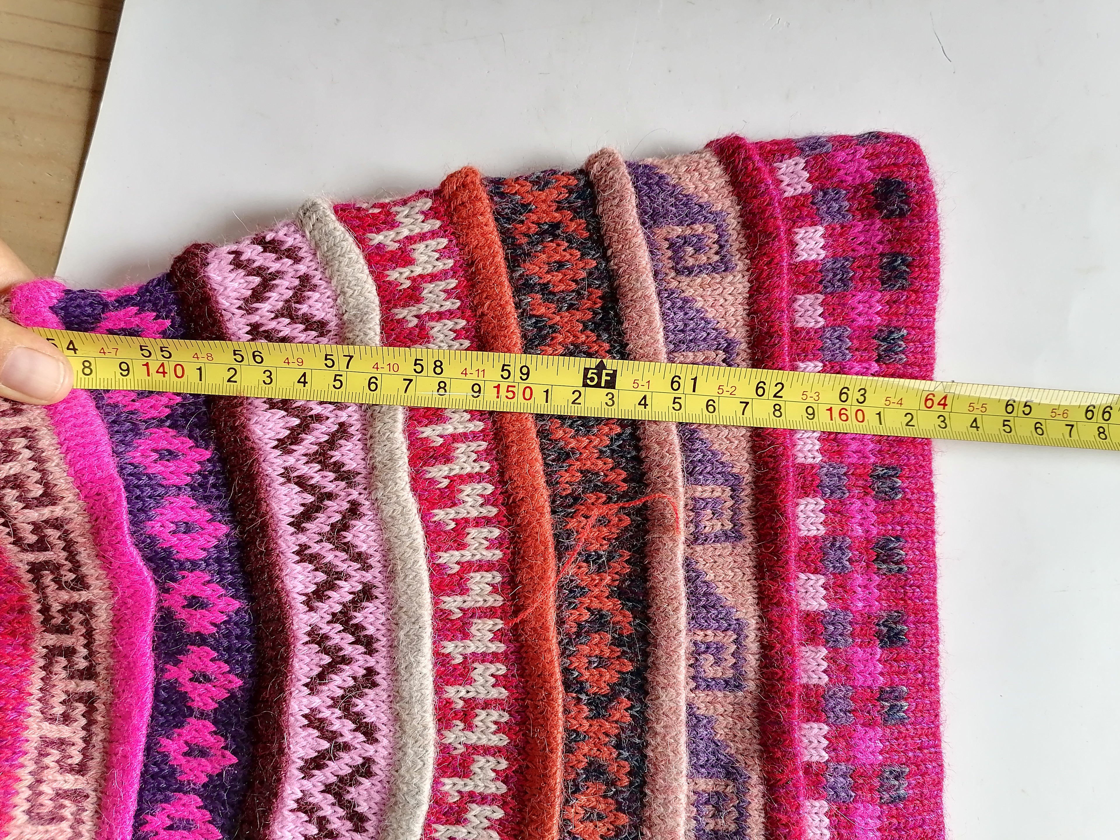 Chullo Shawl 2 in 1 Knitted Wool Winter Warm