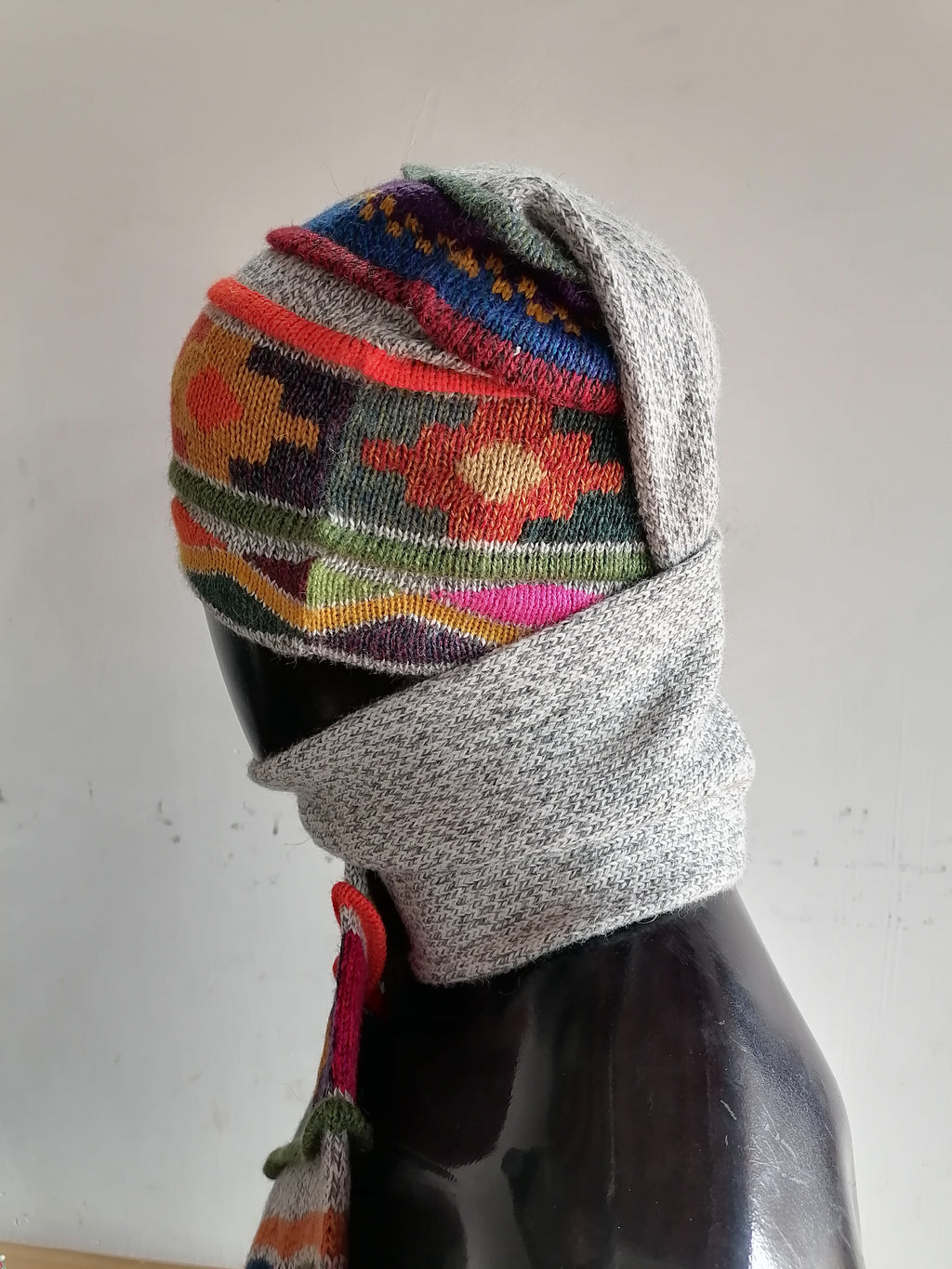 2 in 1 Chullo Wool Knit Warm Winter Cusco