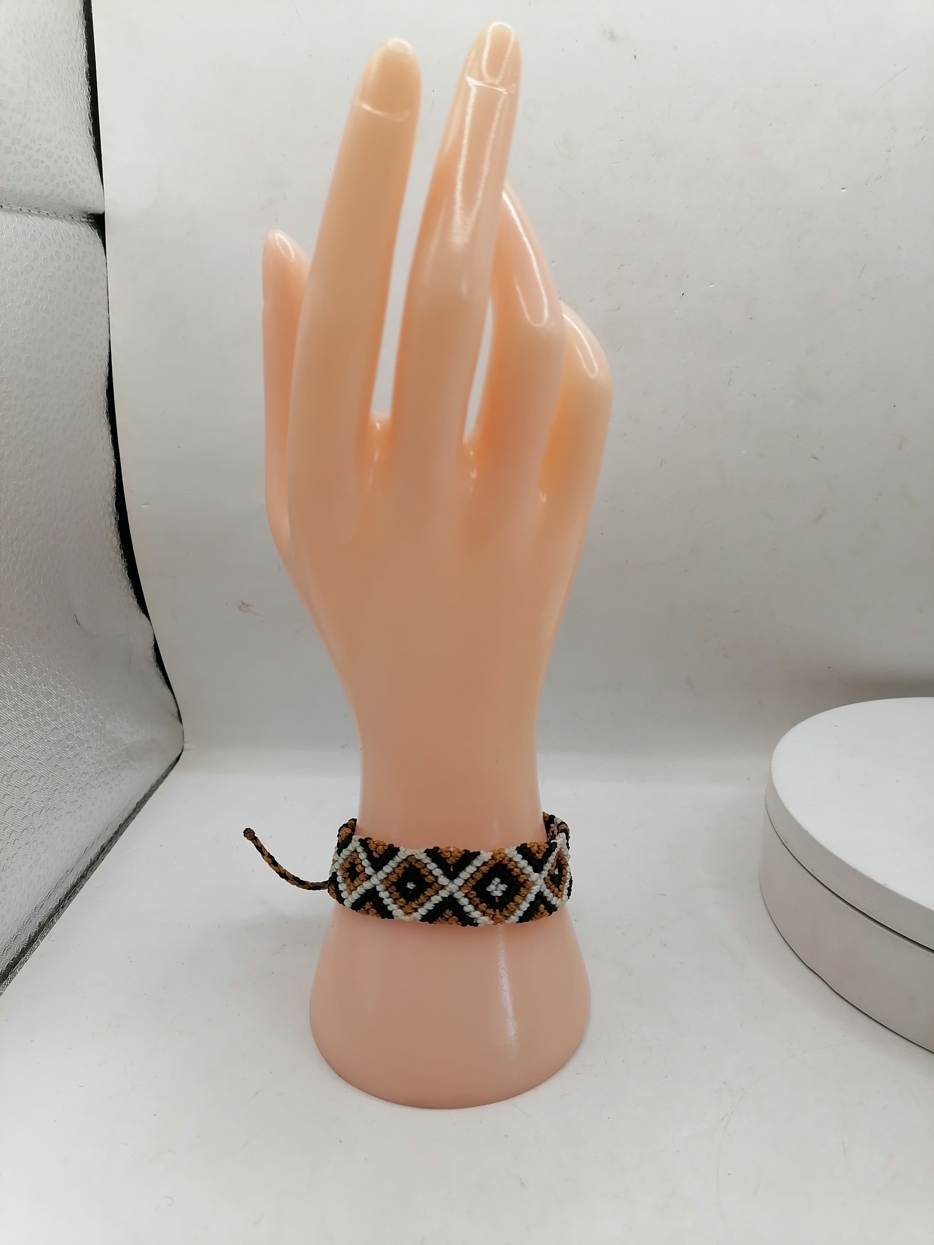 Unisex Bracelet Woven Macrame Thread Peruvian Handicraft Cusco