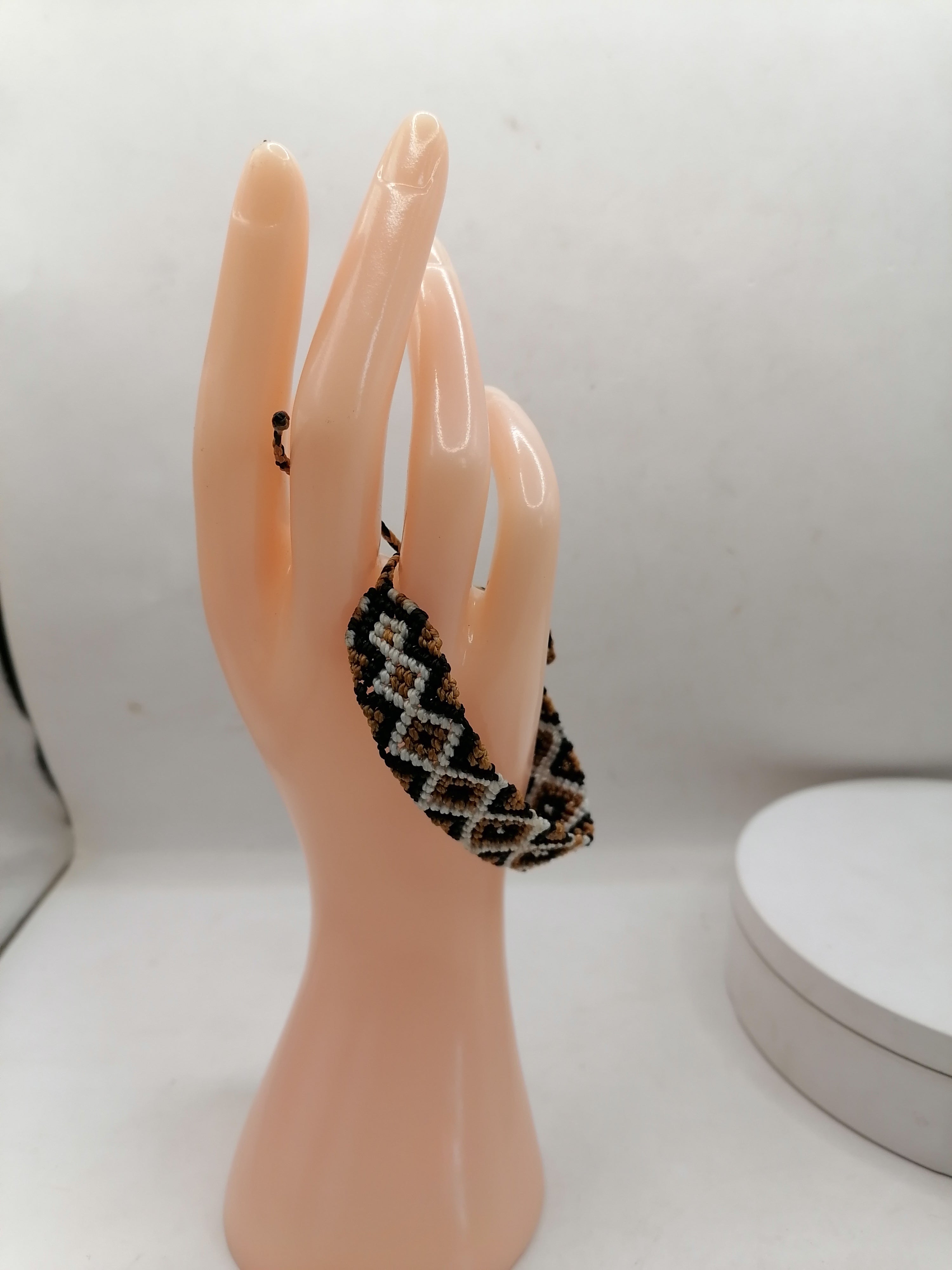 Unisex Bracelet Woven Macrame Thread Peruvian Handicraft Cusco