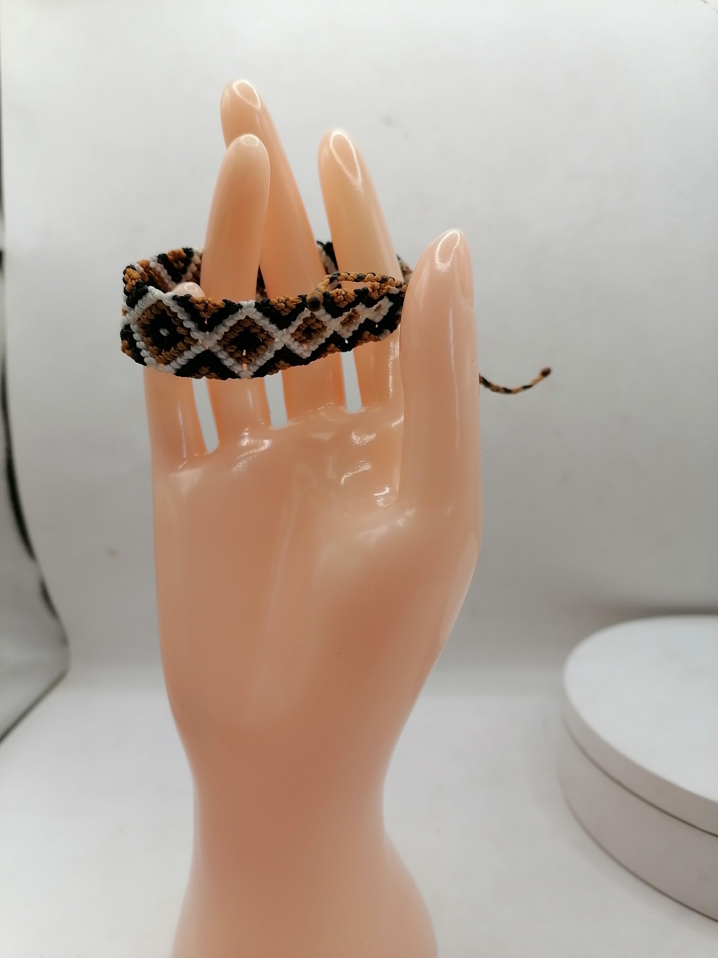 Unisex Bracelet Woven Macrame Thread Peruvian Handicraft Cusco