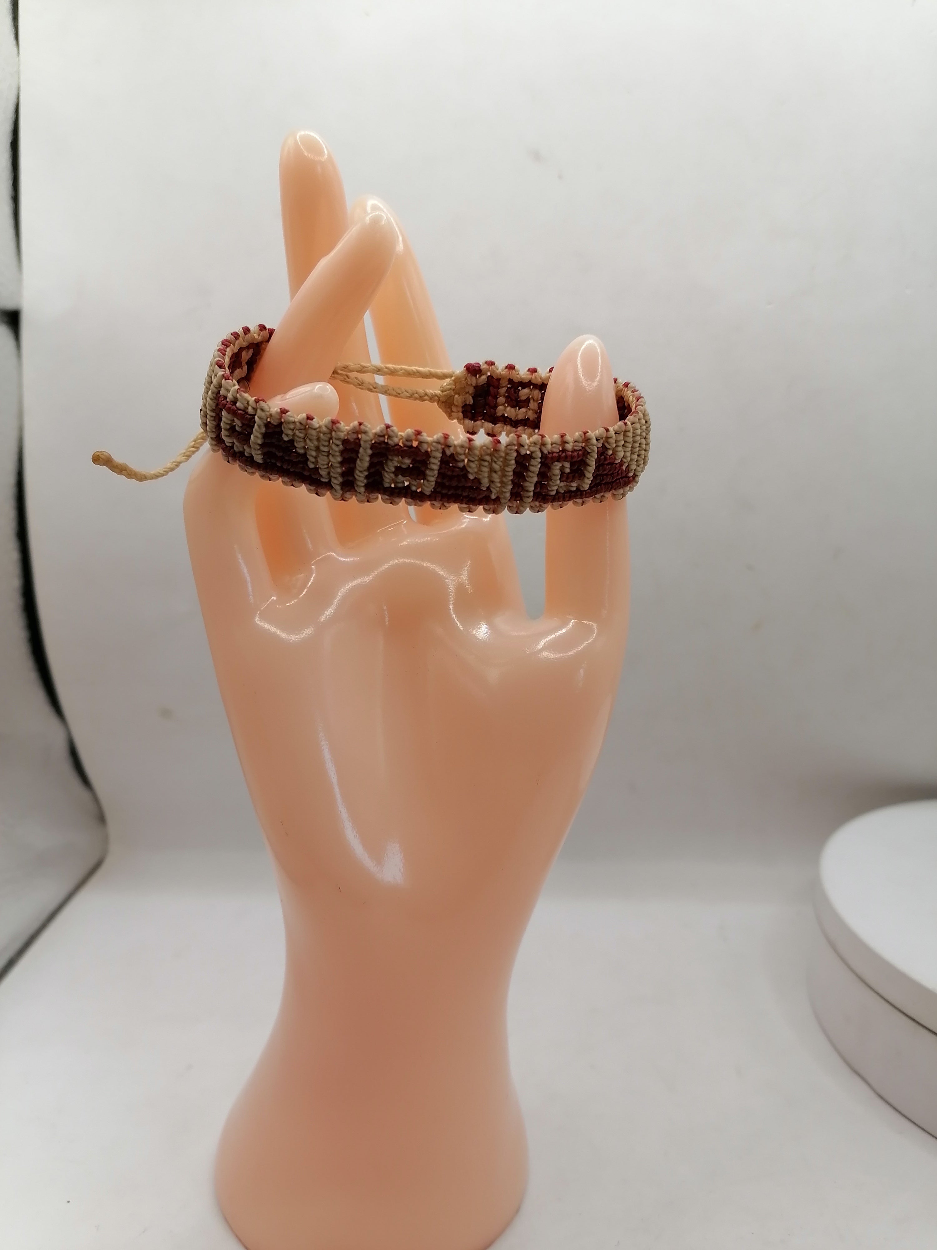 Unisex Bracelet Woven Macrame Thread Peruvian Handicraft Cusco