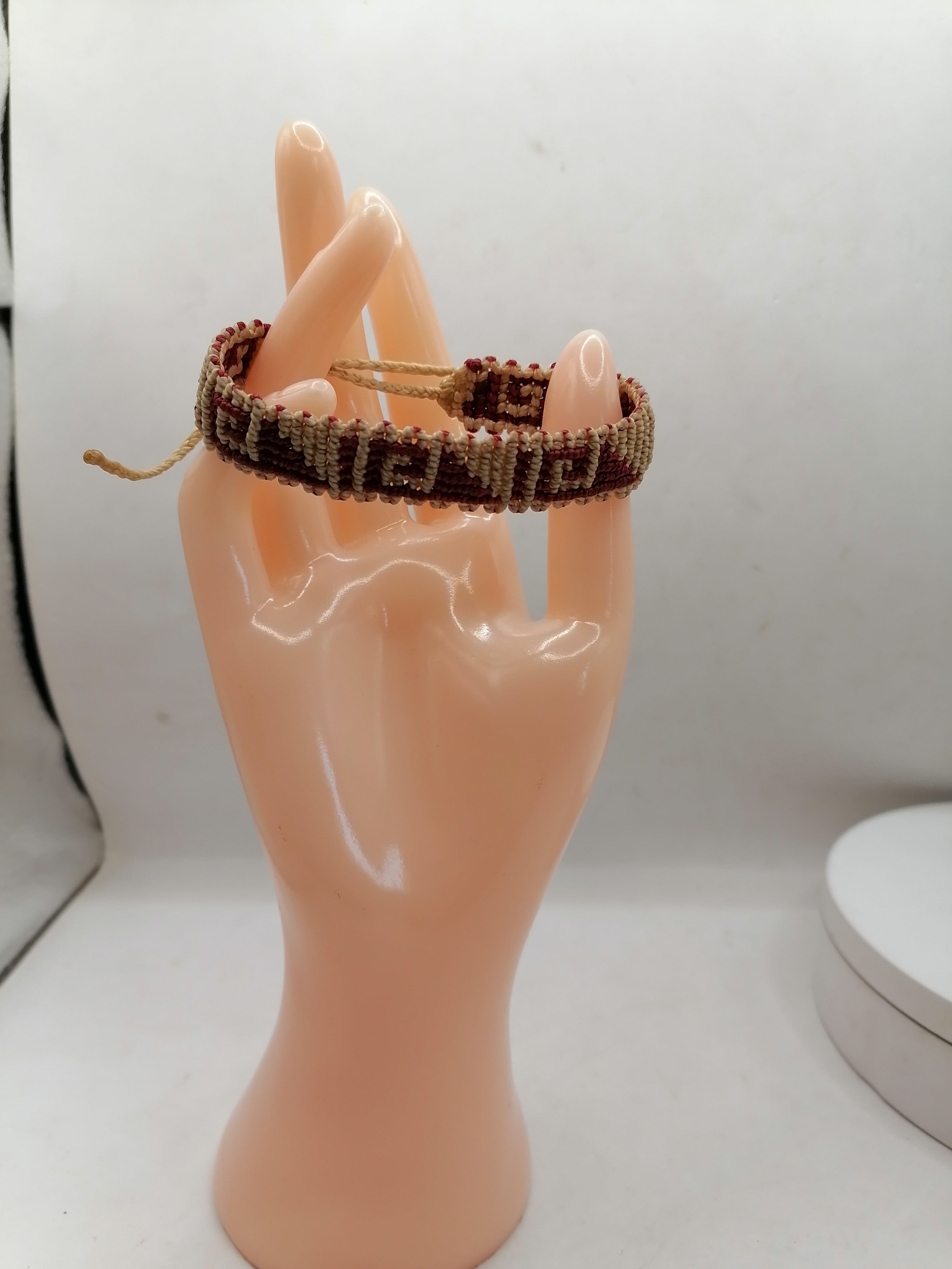 Unisex Bracelet Woven Macrame Thread Peruvian Handicraft Cusco